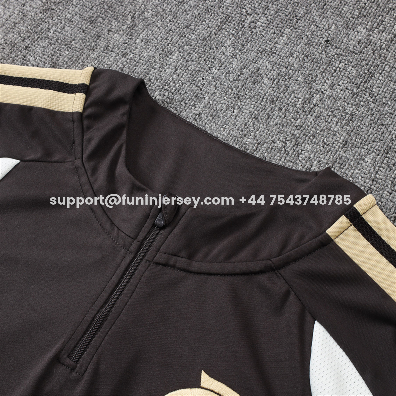 Funinjersey-Flamengo 2026 Long Sleeve Training Set - Black With White Top & Pants