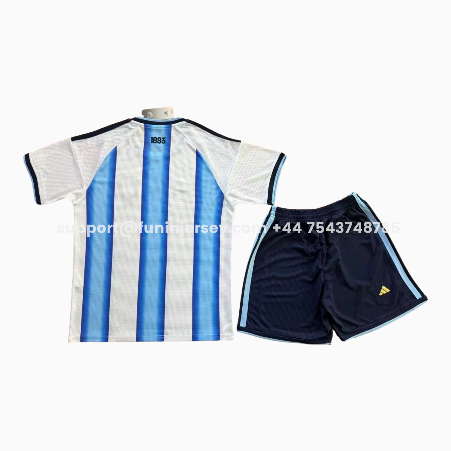 Funinjersey-Argentina 2026 Home Kids Kit - With Chest Patch