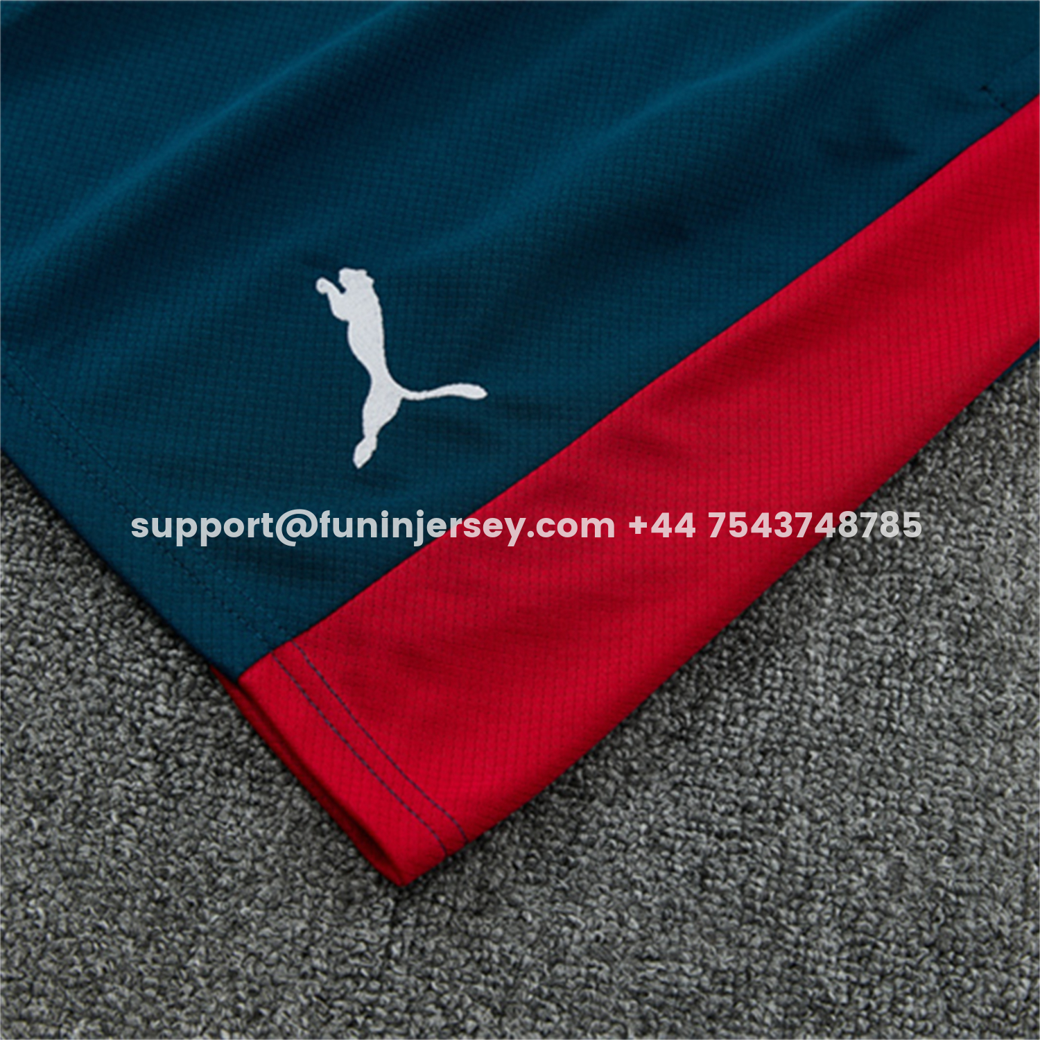 Funinjersey-Portugal 2026 Short-Sleeve Training Set - Colors Top & Dark Blue With Red Stripe Pants