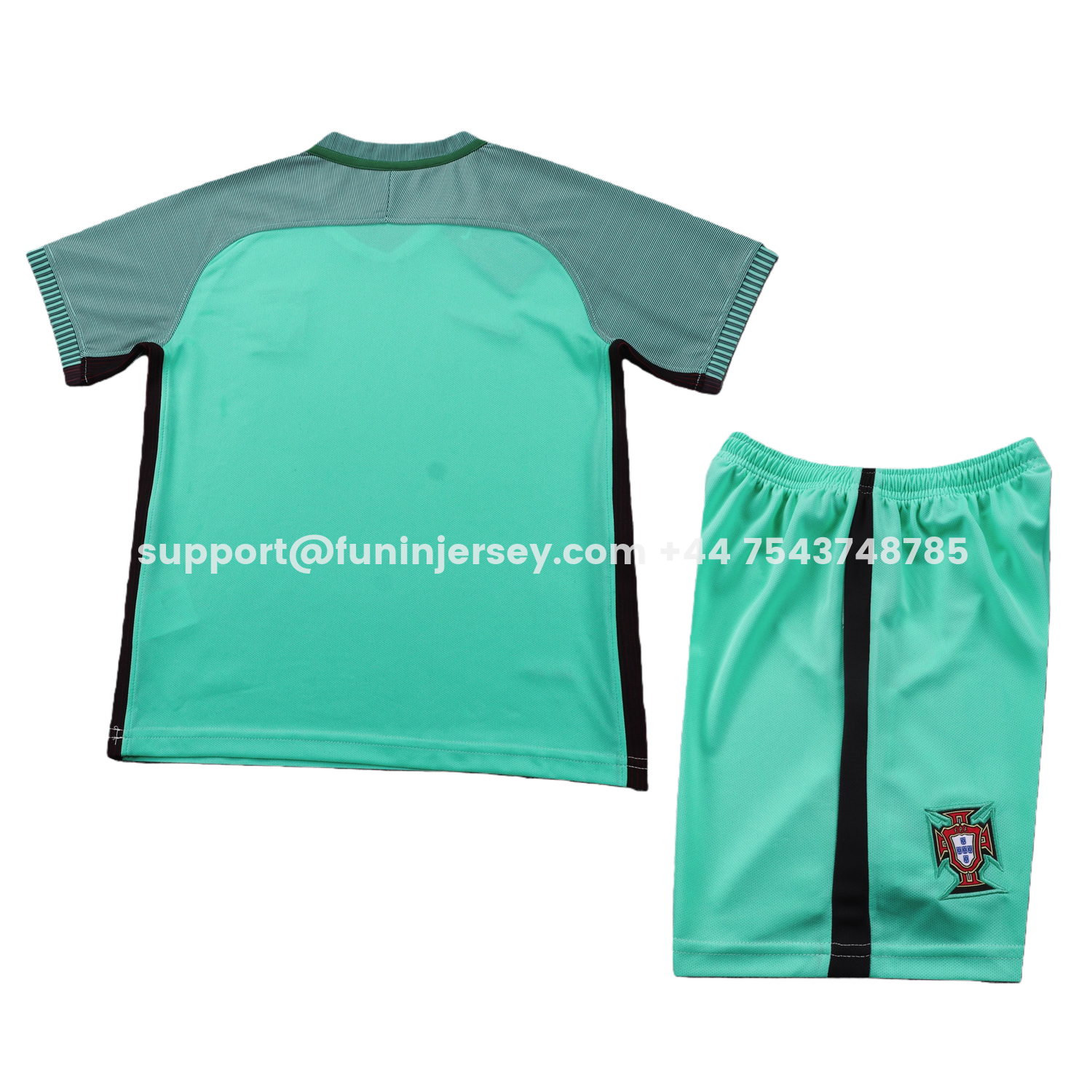 Funinjersey-Retro Portugal 2016 Away Kids Kit