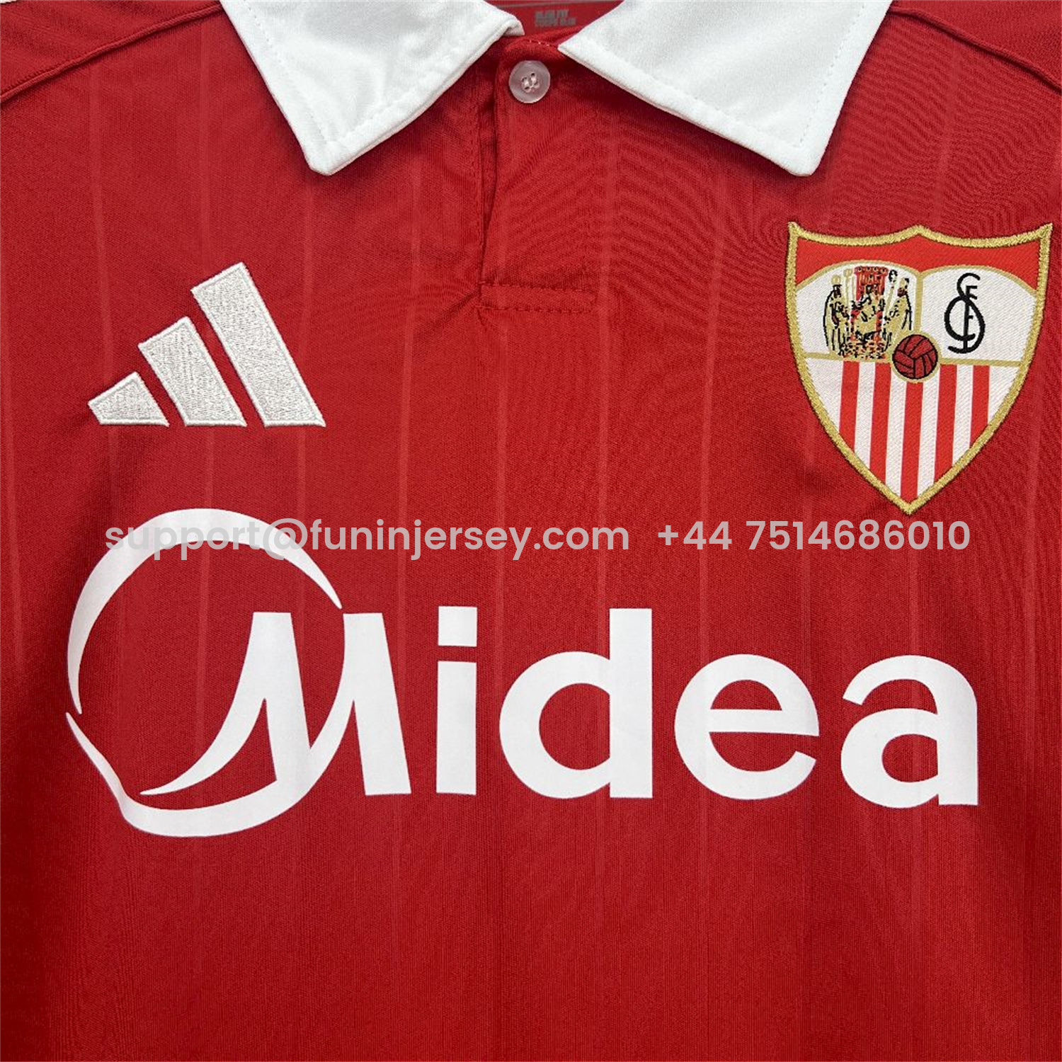 Funinjersey-Sevilla 25-26 Away Red Jersey - Fans Version