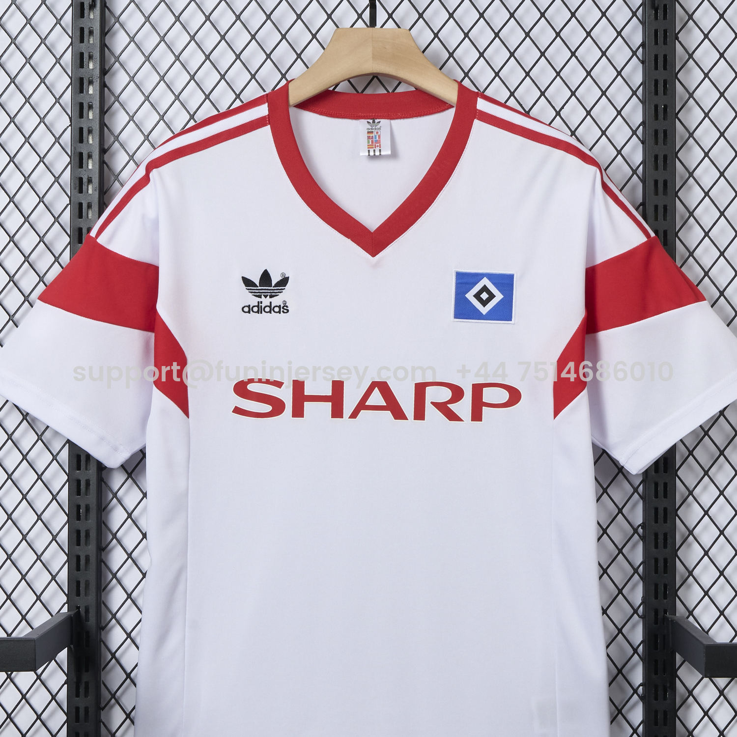 Funinjersey-Retro Hamburger SV 1988 Home Jersey