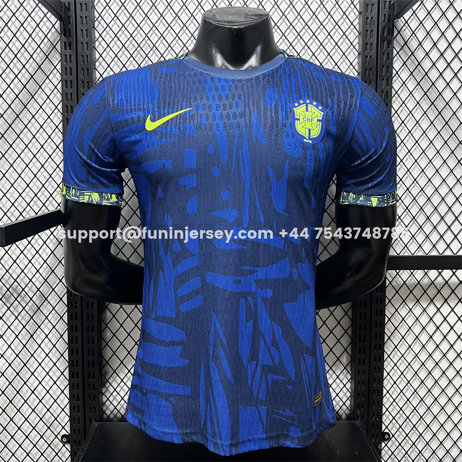 Funinjersey-Brazil 2026 Blue Colors Special Jersey - Player Version