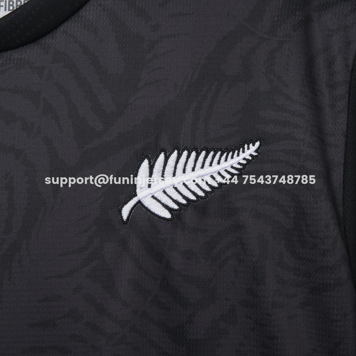 Funinjersey-New Zealand 2026 Away Black Jersey - Fans Version