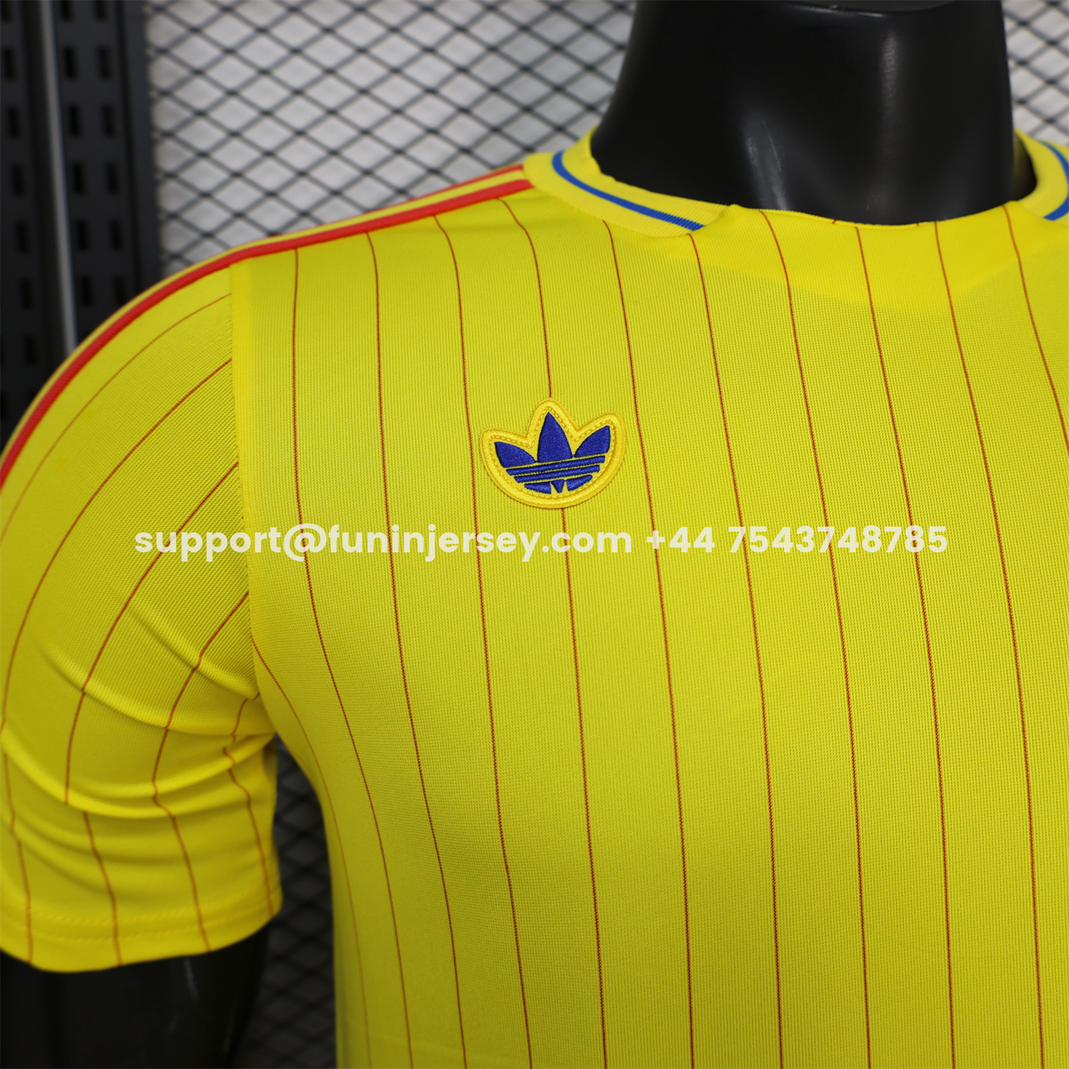 Funinjersey-Colombia 2026 Terrace Icon Retro Casual Style Yellow Jersey - Player Version
