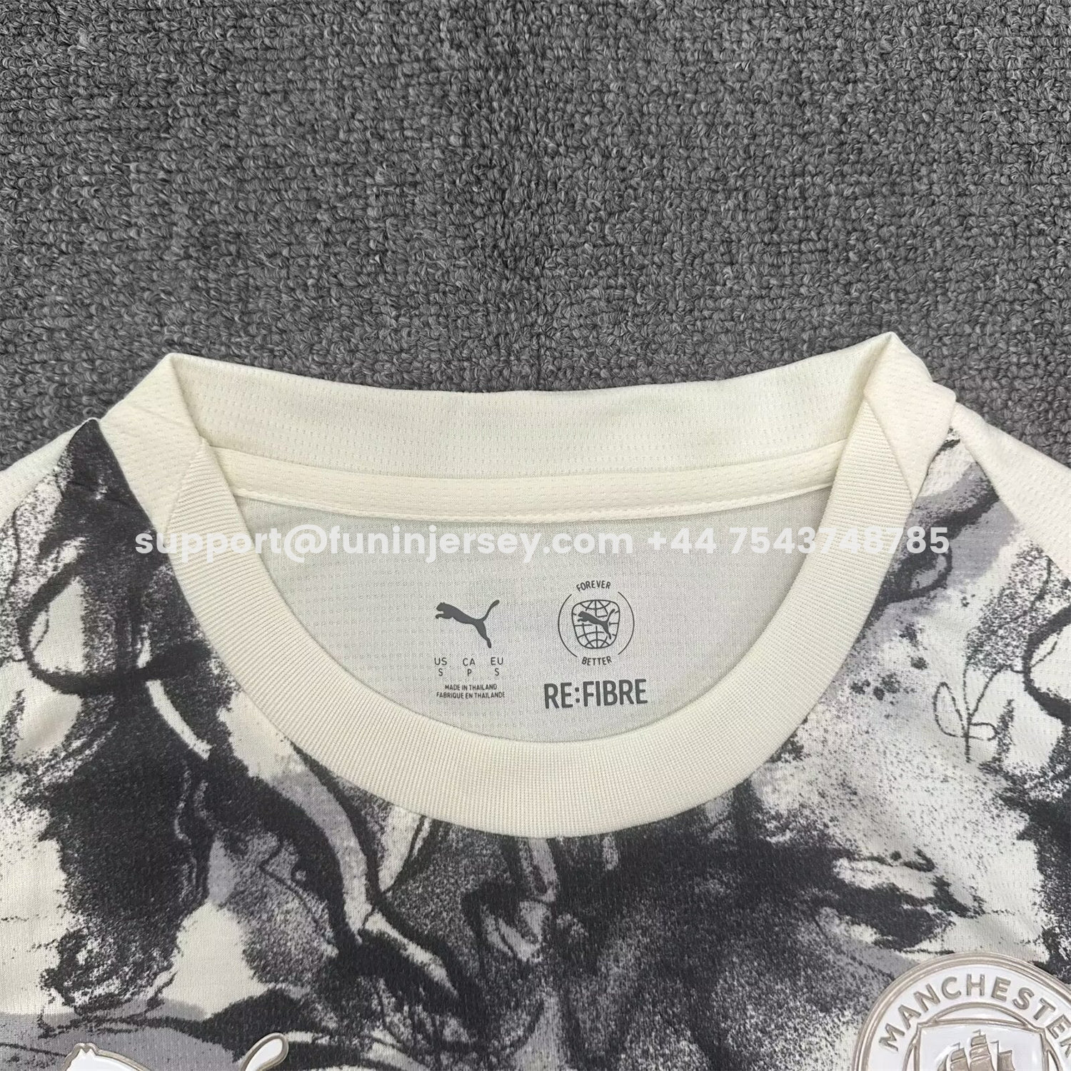 Funinjersey-Manchester City 25-26 Year of the Horse Ink Painting Special Jersey - Fans Version