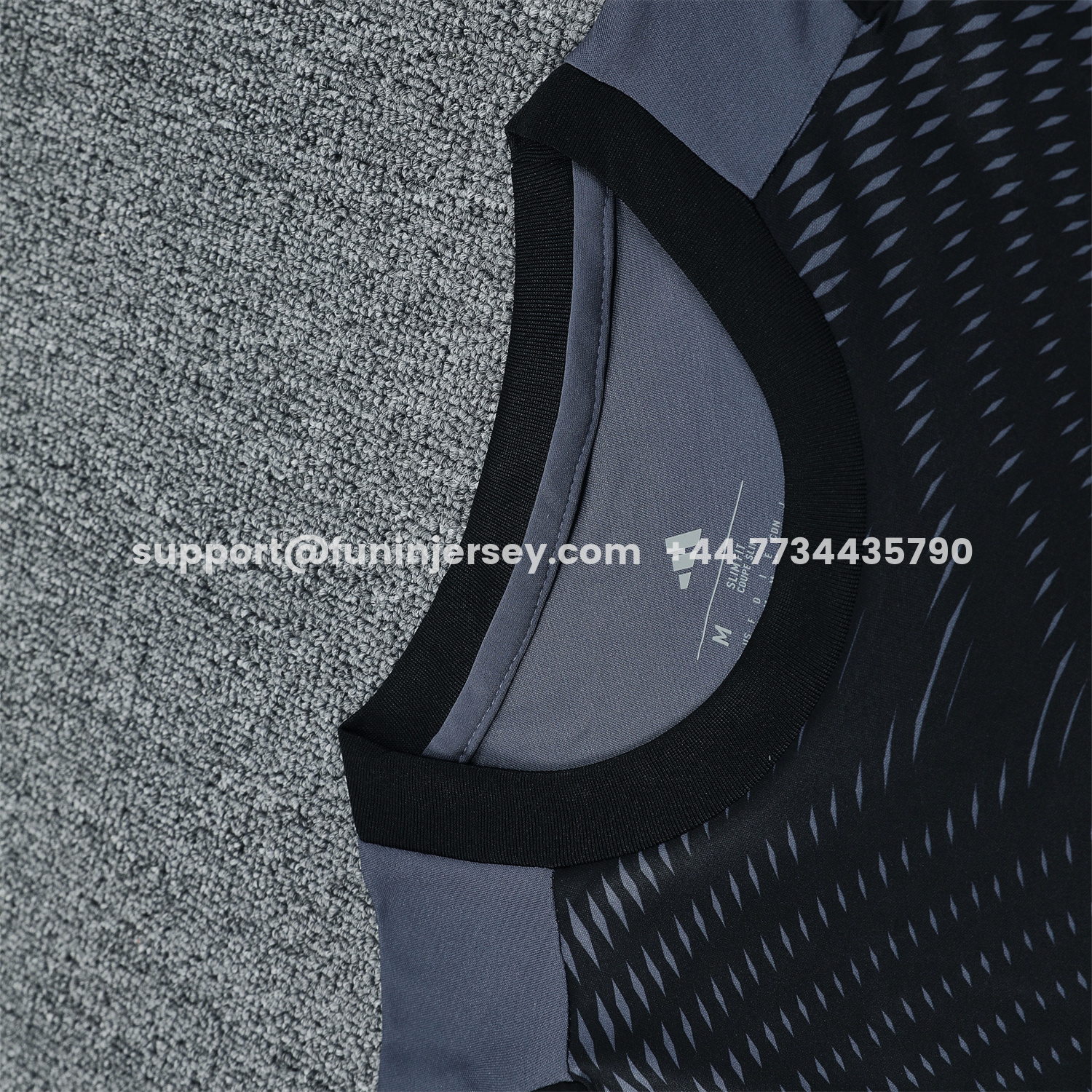 Funinjersey-Real Madrid 25-26 Short-Sleeve Training Set - Deep Gray Top & Gray Shorts