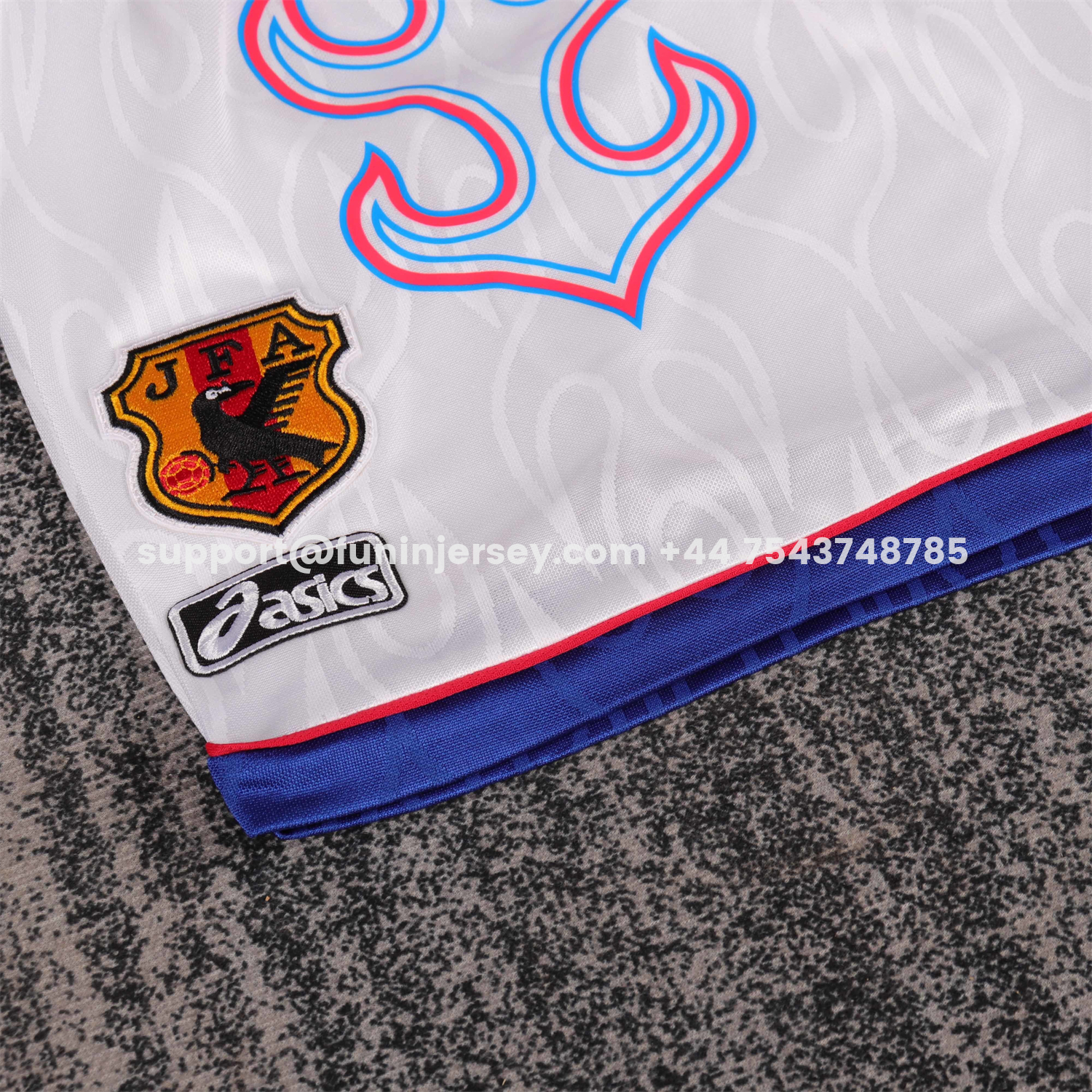 Funinjersey-Retro Japan 1998 Home Kids Kit