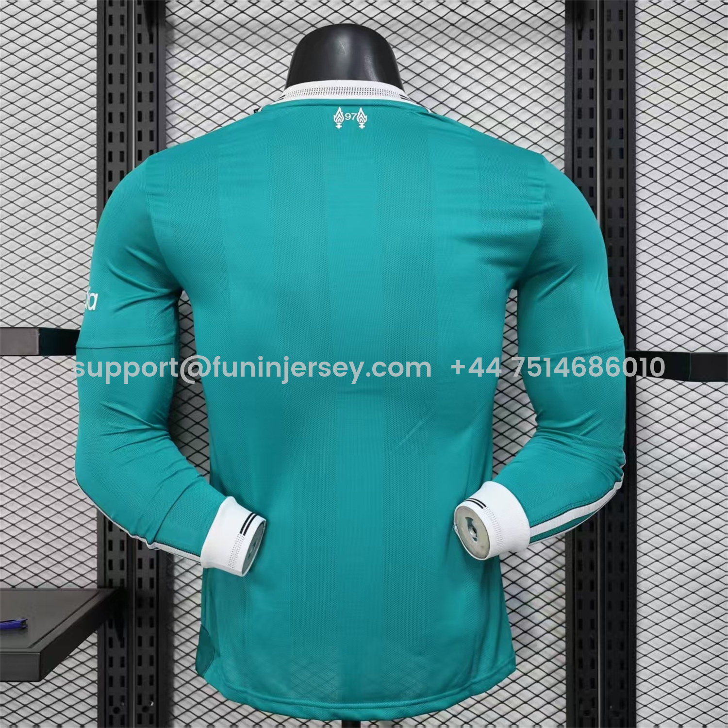 Funinjersey-Liver.pool 25-26 Third Green Long Sleeves Jersey - Player Version