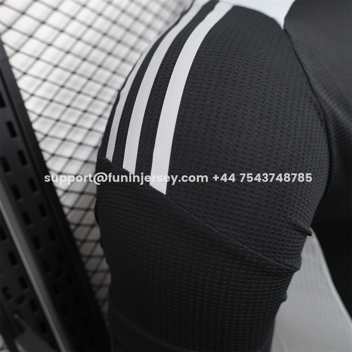 Funinjersey-Algeria 25-26 Pure Black with White Chest Text Jersey - Player Version