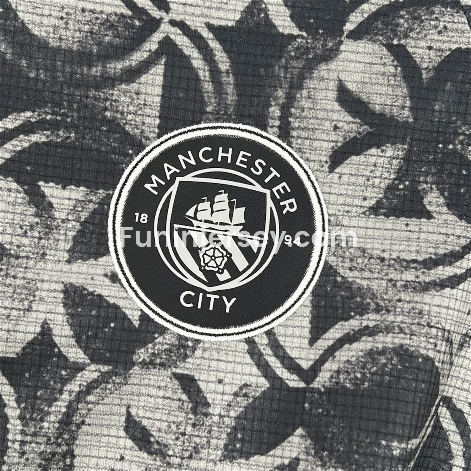 Funinjersey-Manchester City 25-26 Black Grey Training Jersey - Fans Version