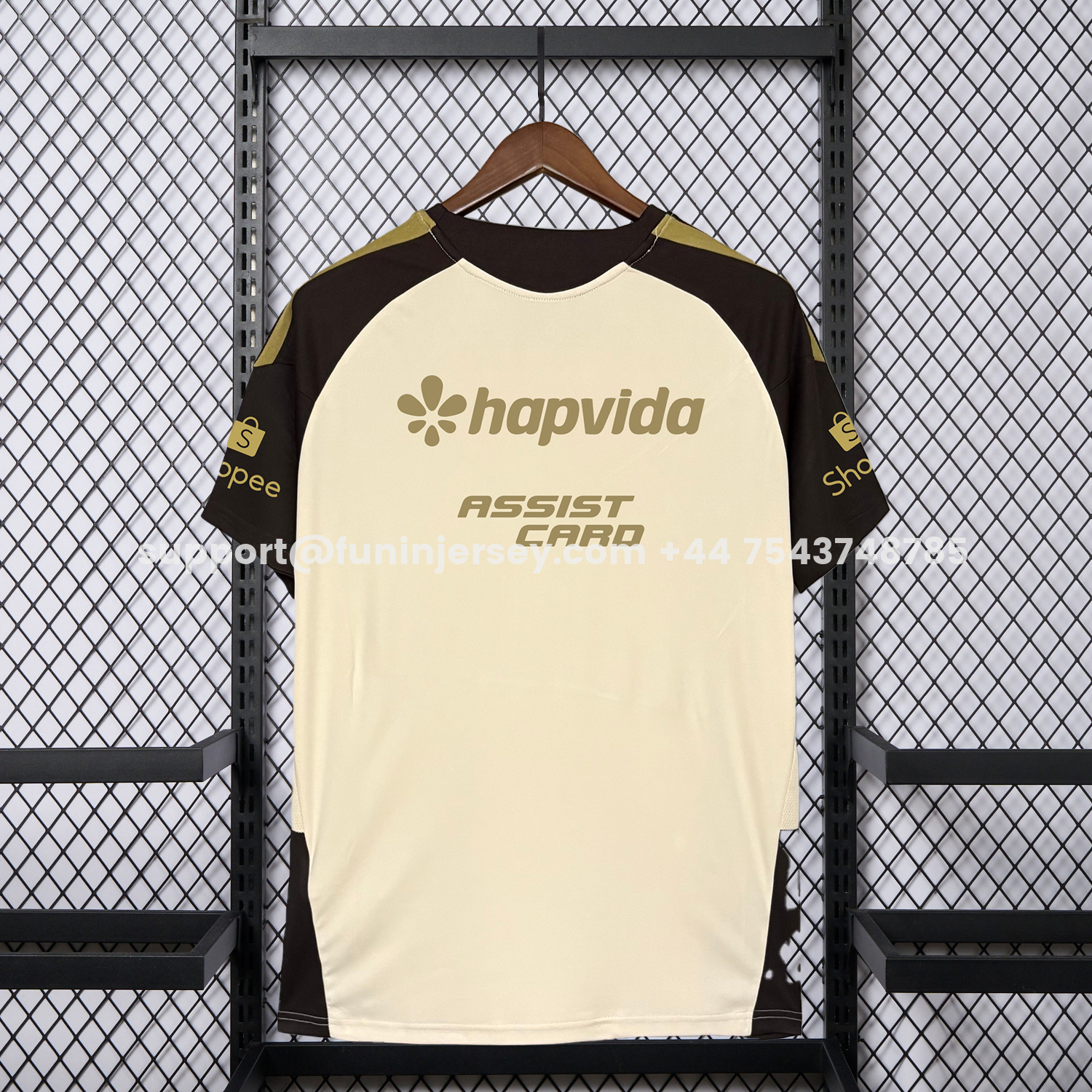 Funinjersey-Flamengo 25-26 Cream Black Special Jersey With All Sponsors - Fans Version
