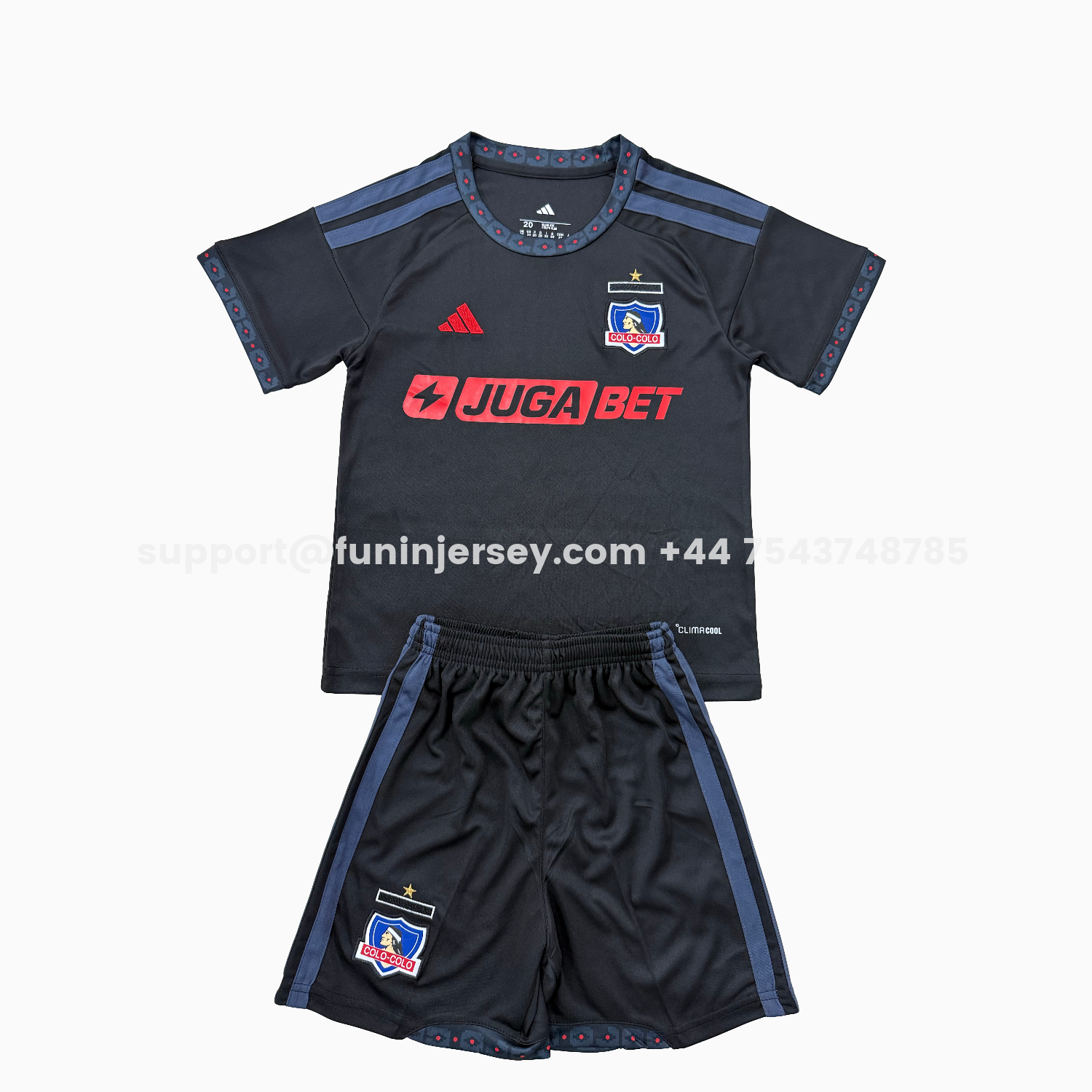 Funinjersey-Colo Colo 26-27 Away Men's Adult Jersey Set - Fans Version