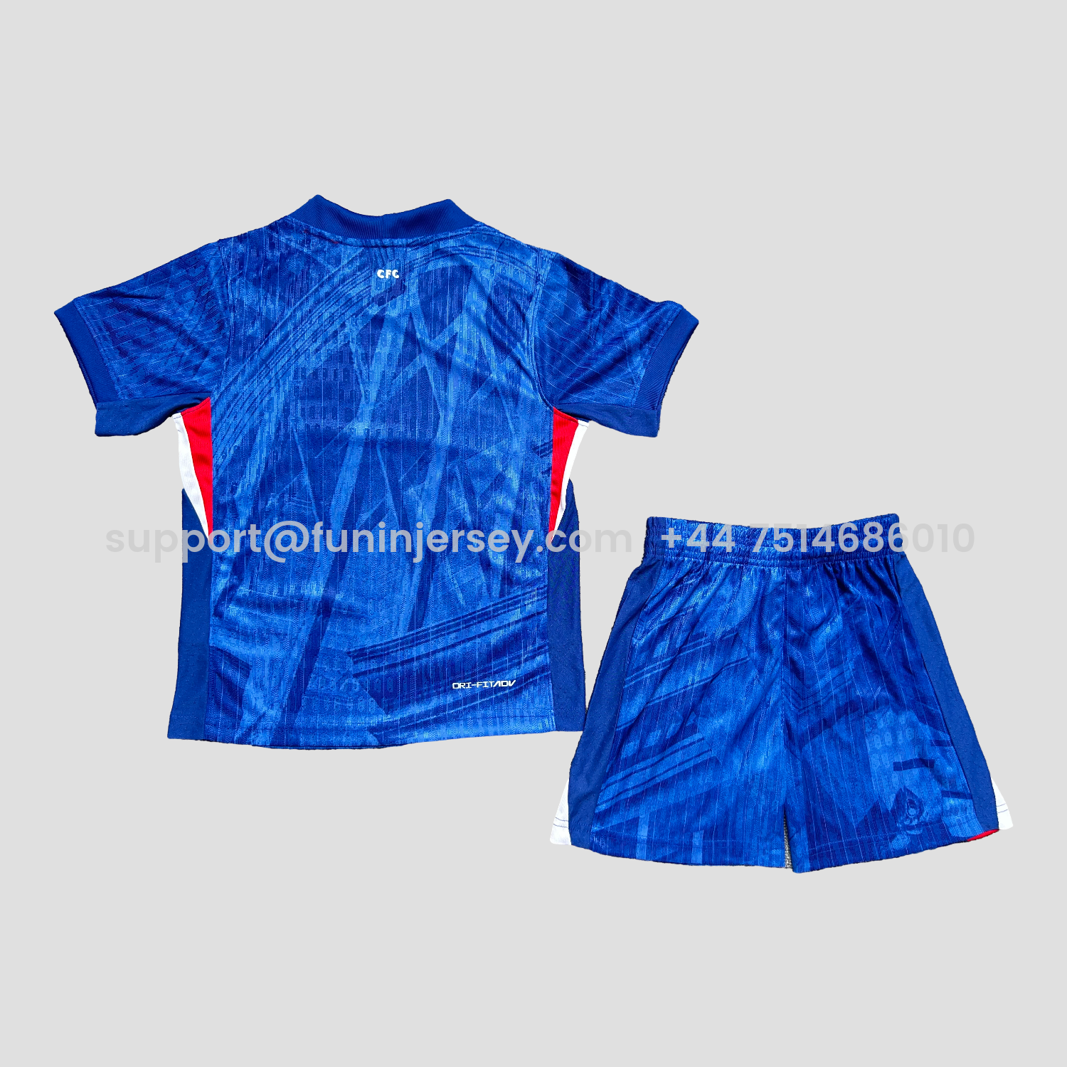 Funinjersey-C.H.E.L.S.E.A 25-26 Home Unsponsored Blue Kids Kit - Player Version