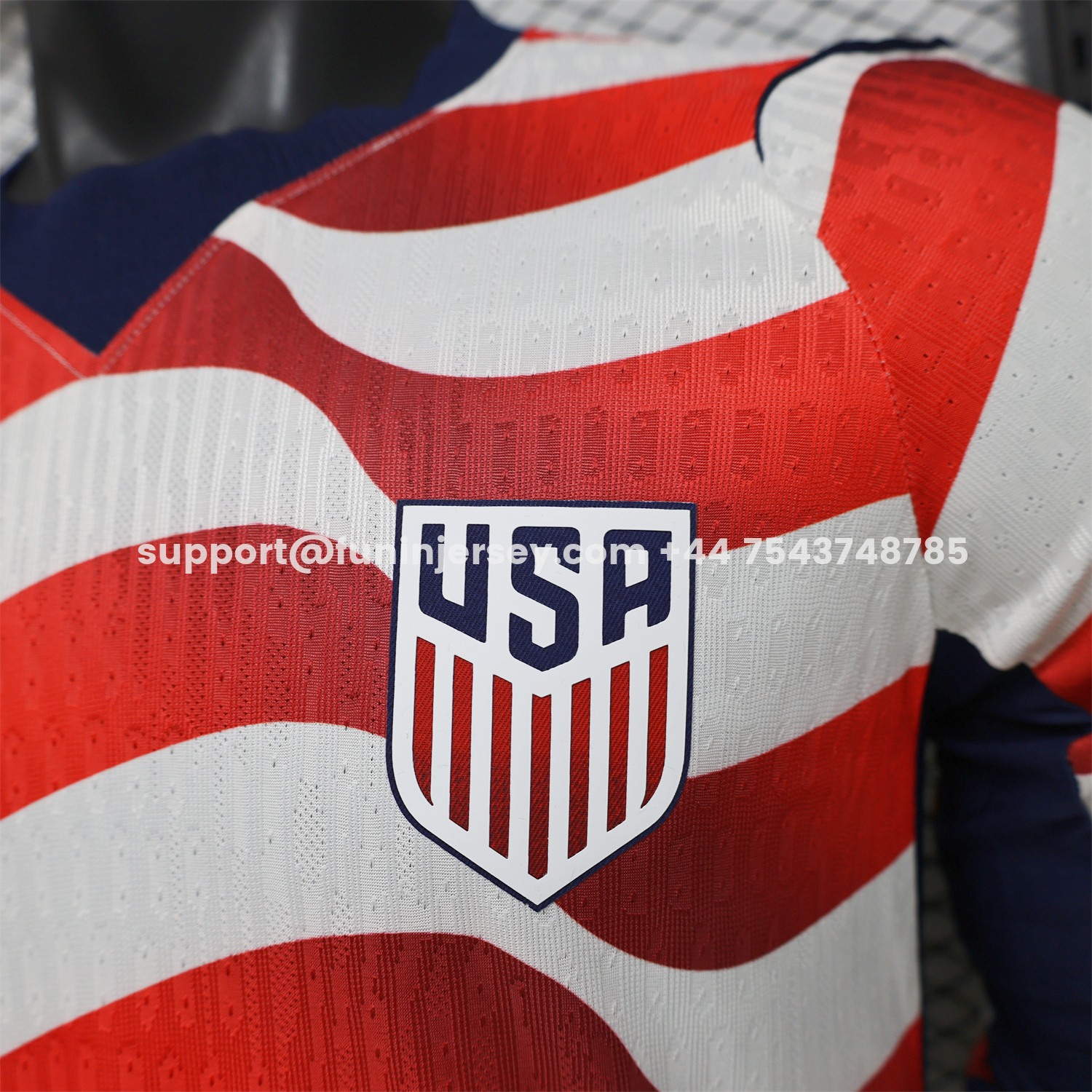 Funinjersey-【Back Blank】United States USA 2026 Home Long Sleeves Jersey - Player Version