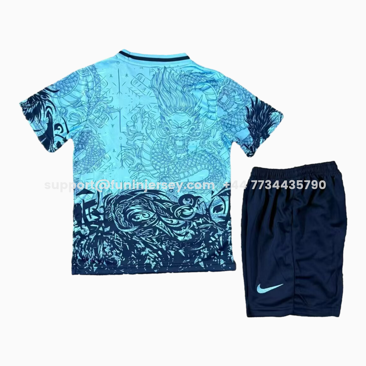 Funinjersey-Barcelona 25-26 Blue Dragon Special Kids Kit
