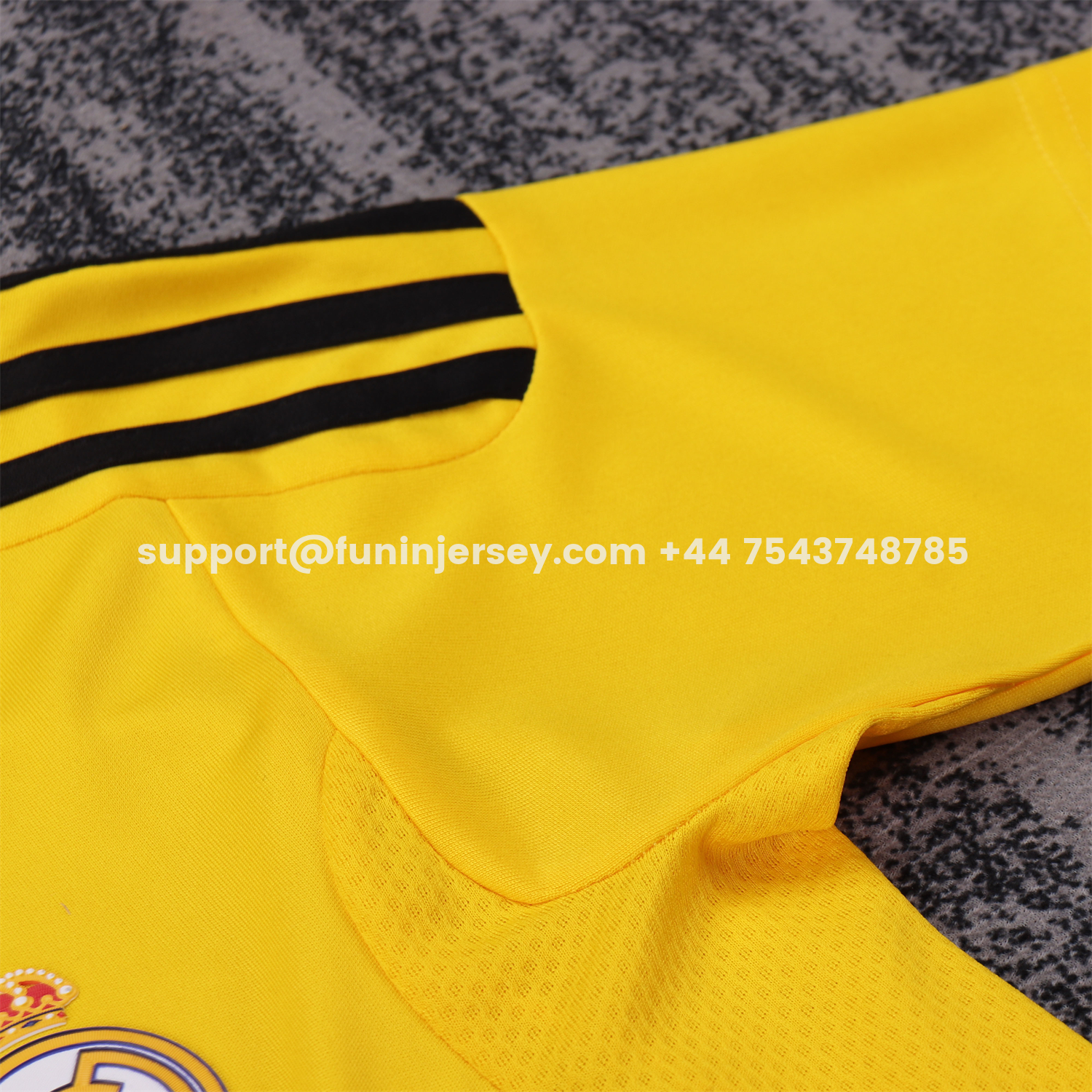 Funinjersey-Retro Real Madrid 2011-12 Yellow Goalkeeper Kids Kit