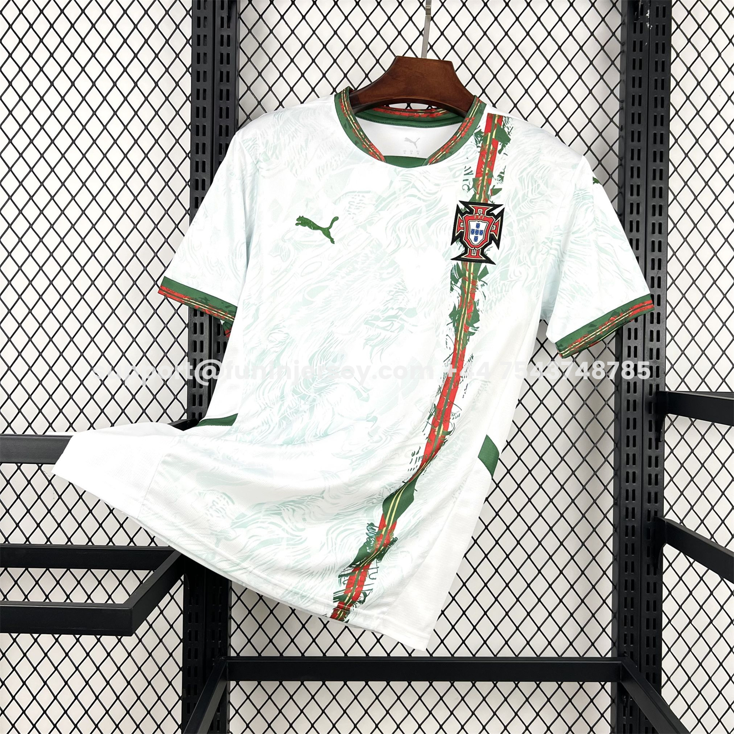 Funinjersey-Portugal 2026 Pale Mint Green With Moss Green Special Jersey - Fans Version