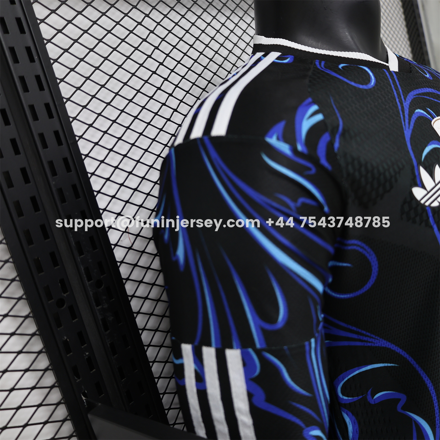 Funinjersey-Argentina 2026 Away Deep Blue Long Sleeves Jersey - Player Version