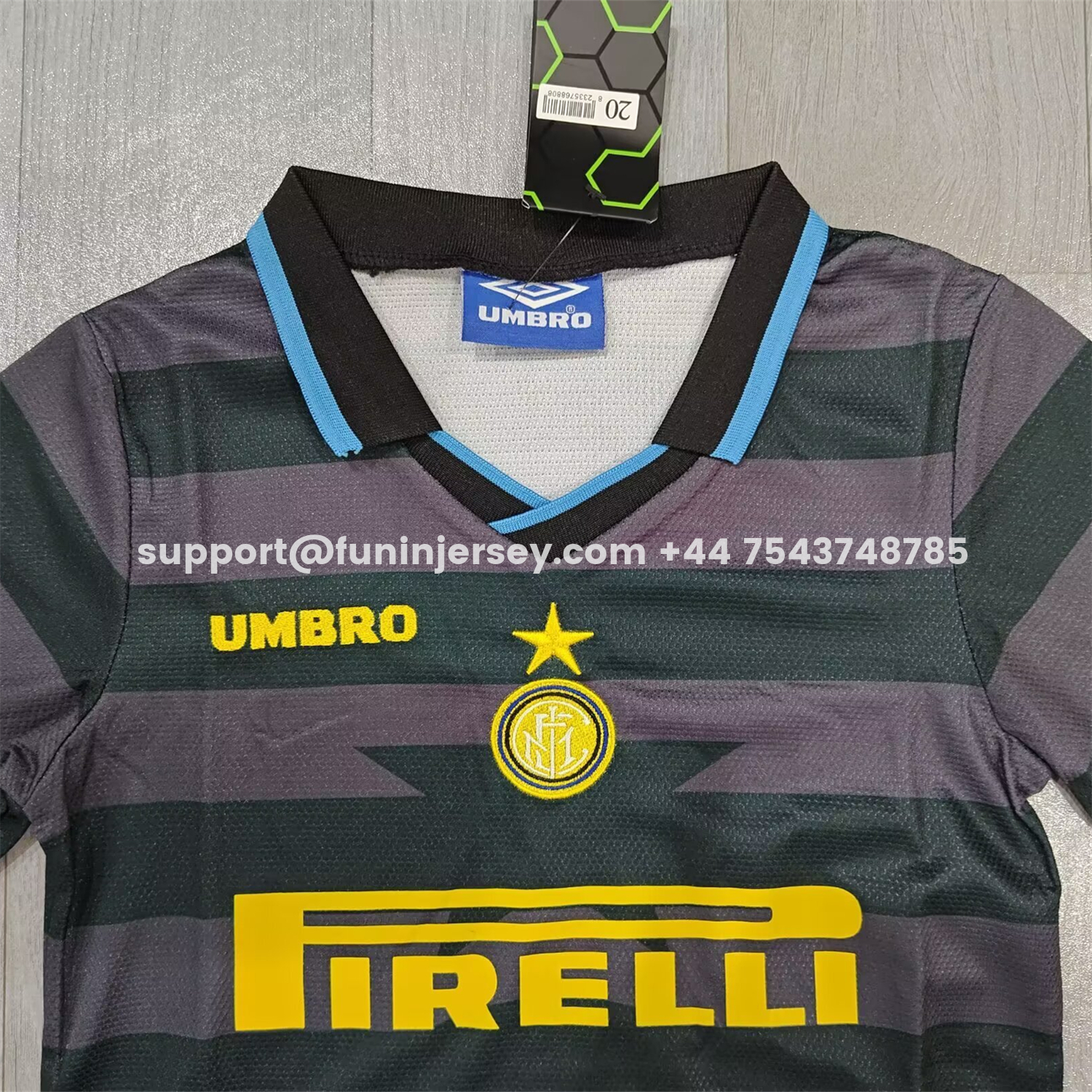Funinjersey-Retro Inter Milan 1997-98 Third Kids Kit