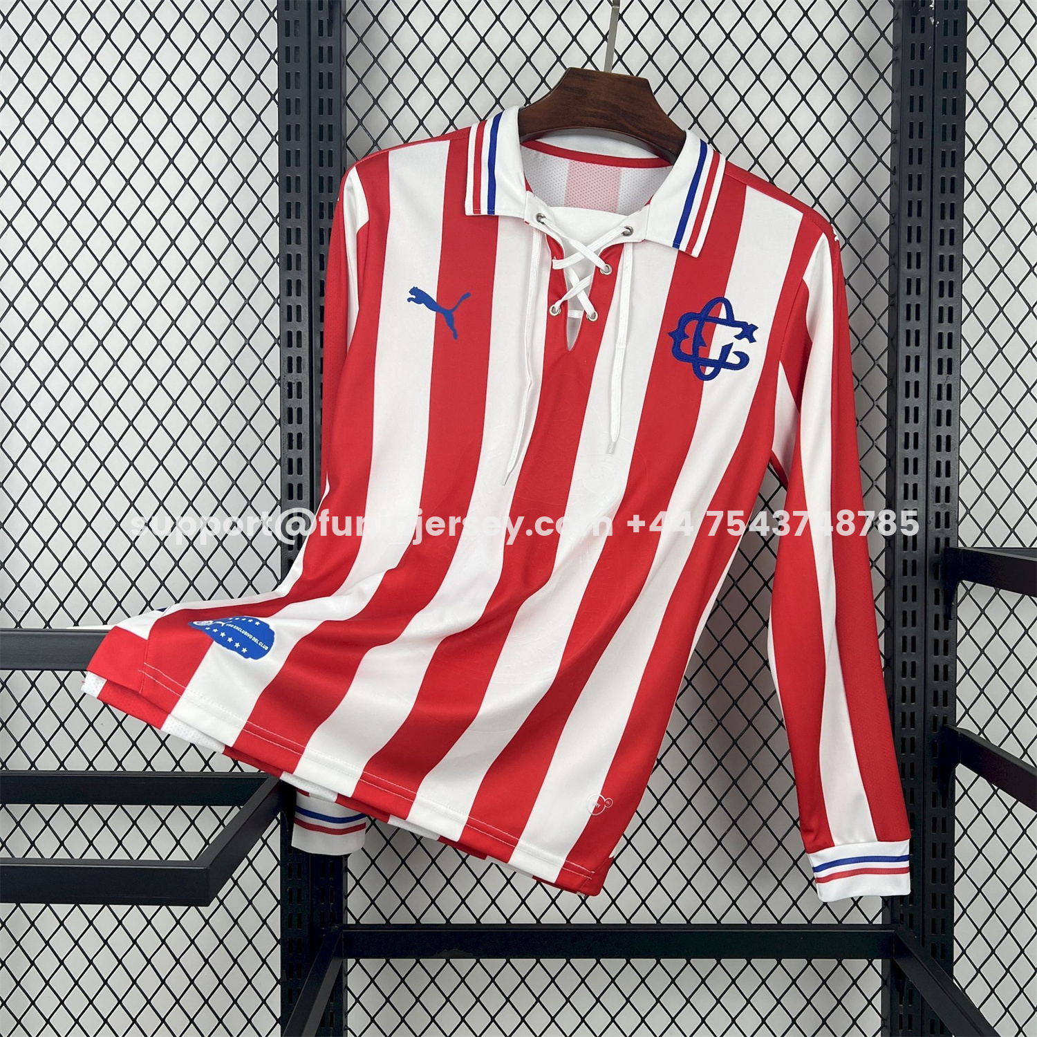 Funinjersey-Retro Chivas de Guadalajara 2016-17 110-Years Anniversary Long Sleeves Jersey