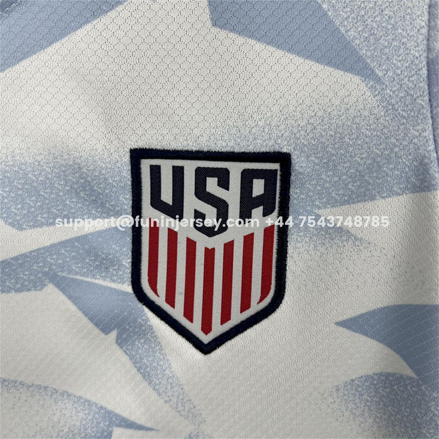 Funinjersey-United States USA 25-26 Home White Kids Kit
