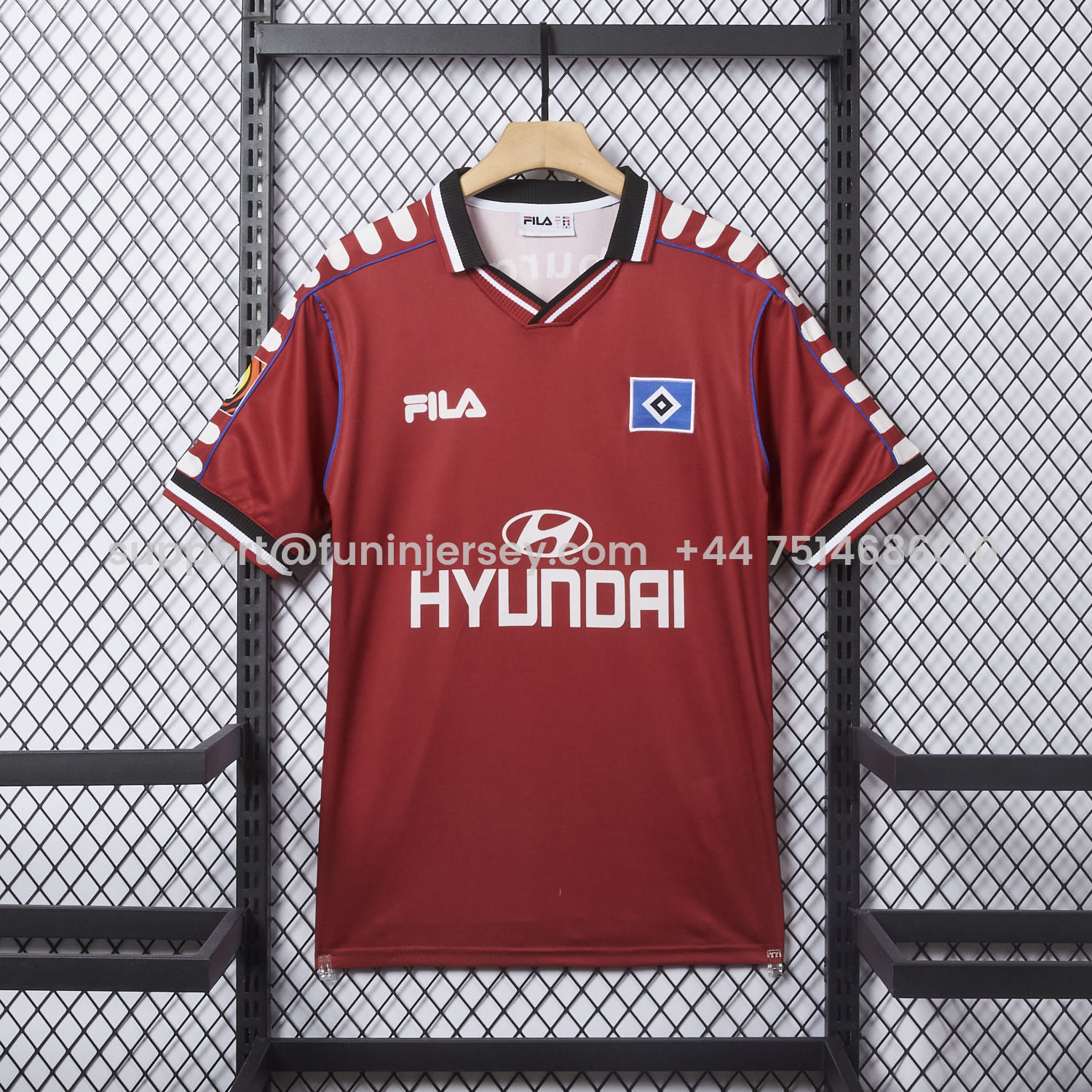 Funinjersey-Retro Hamburger SV 1999-00 Third Red Jersey