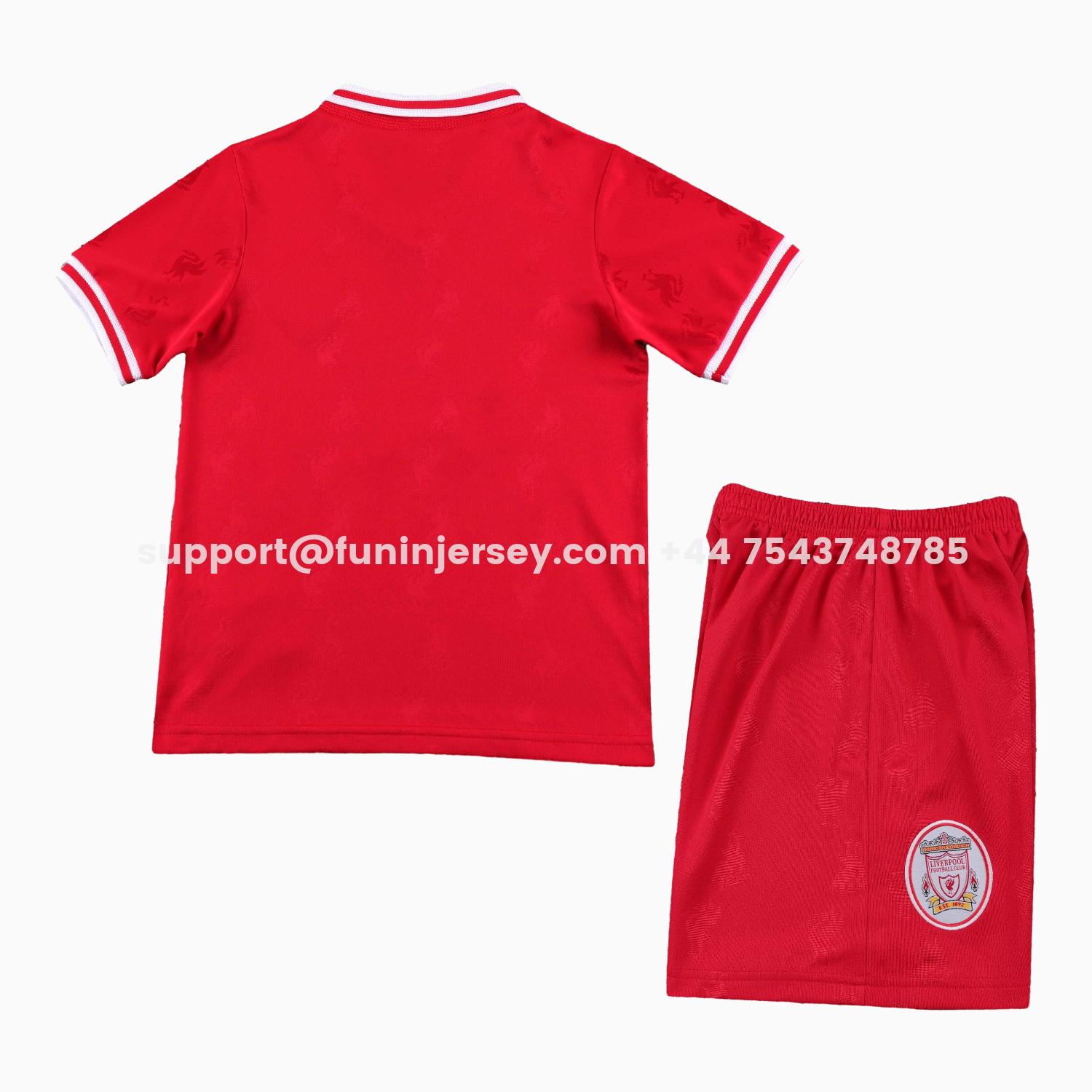 Funinjersey-Retro Liver.pool 1996-97 Home Kids Kit