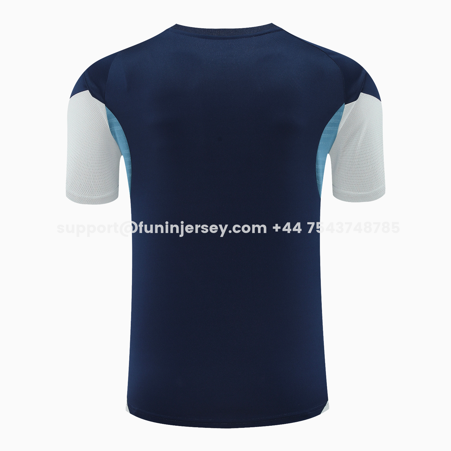 Funinjersey-Arsenal 25-26 Short-Sleeve Training Set - Deep Blue Top & Shorts