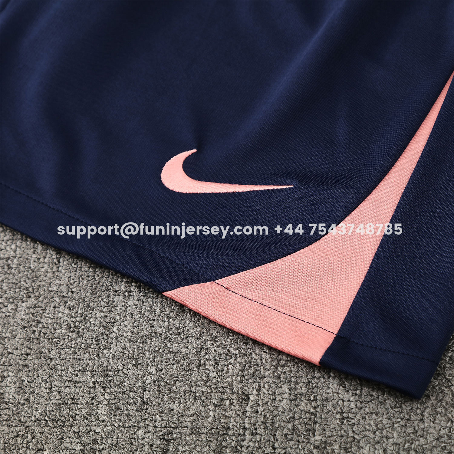 Funinjersey-Barcelona 25-26 Short-Sleeve Training Set - Colors Top & Dark Blue Pants