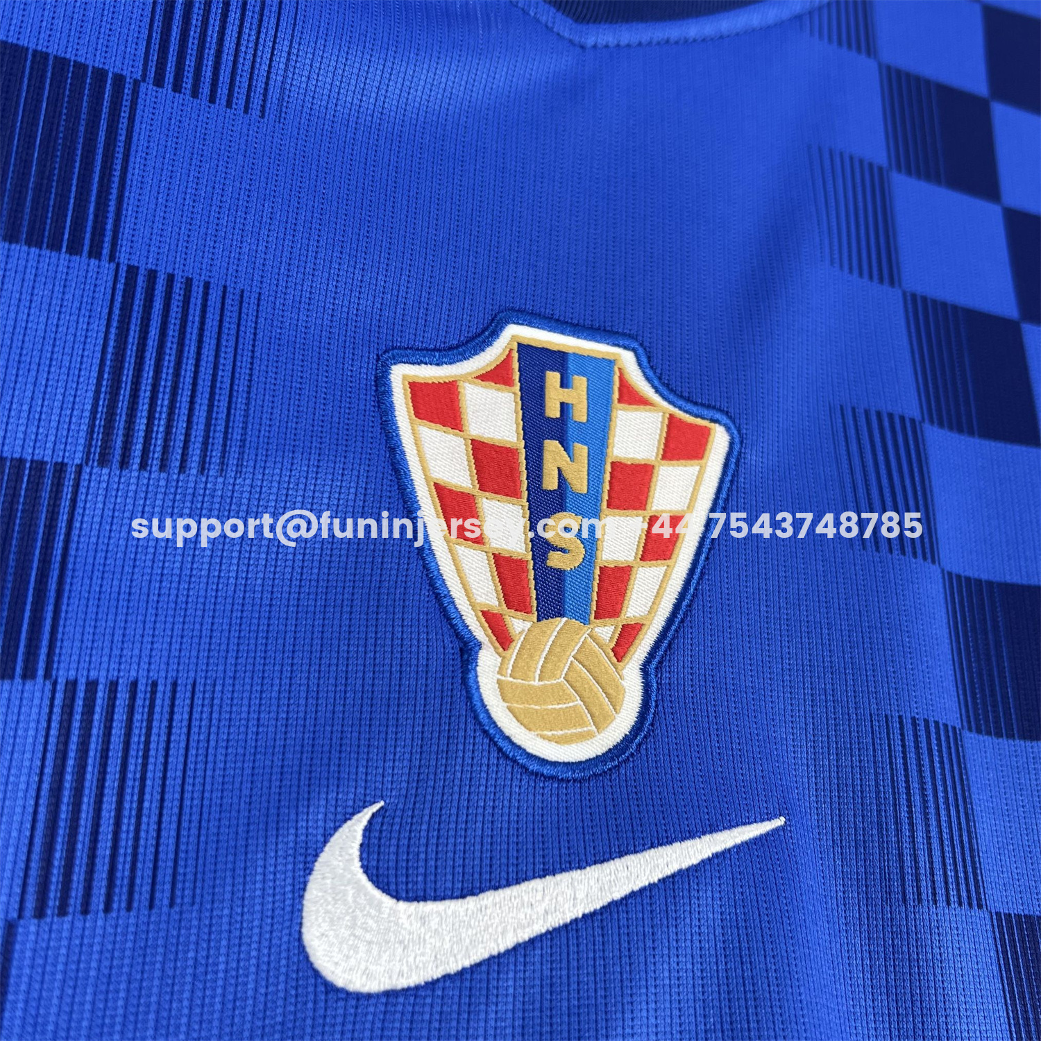 Funinjersey-Croatia 2026 Away Blue Jersey - Fans Version
