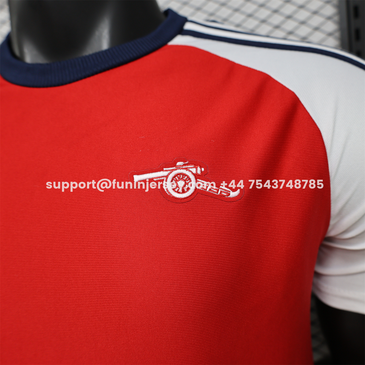 Funinjersey-Arsenal 25-26 Red With White Casual Jersey - Player Version