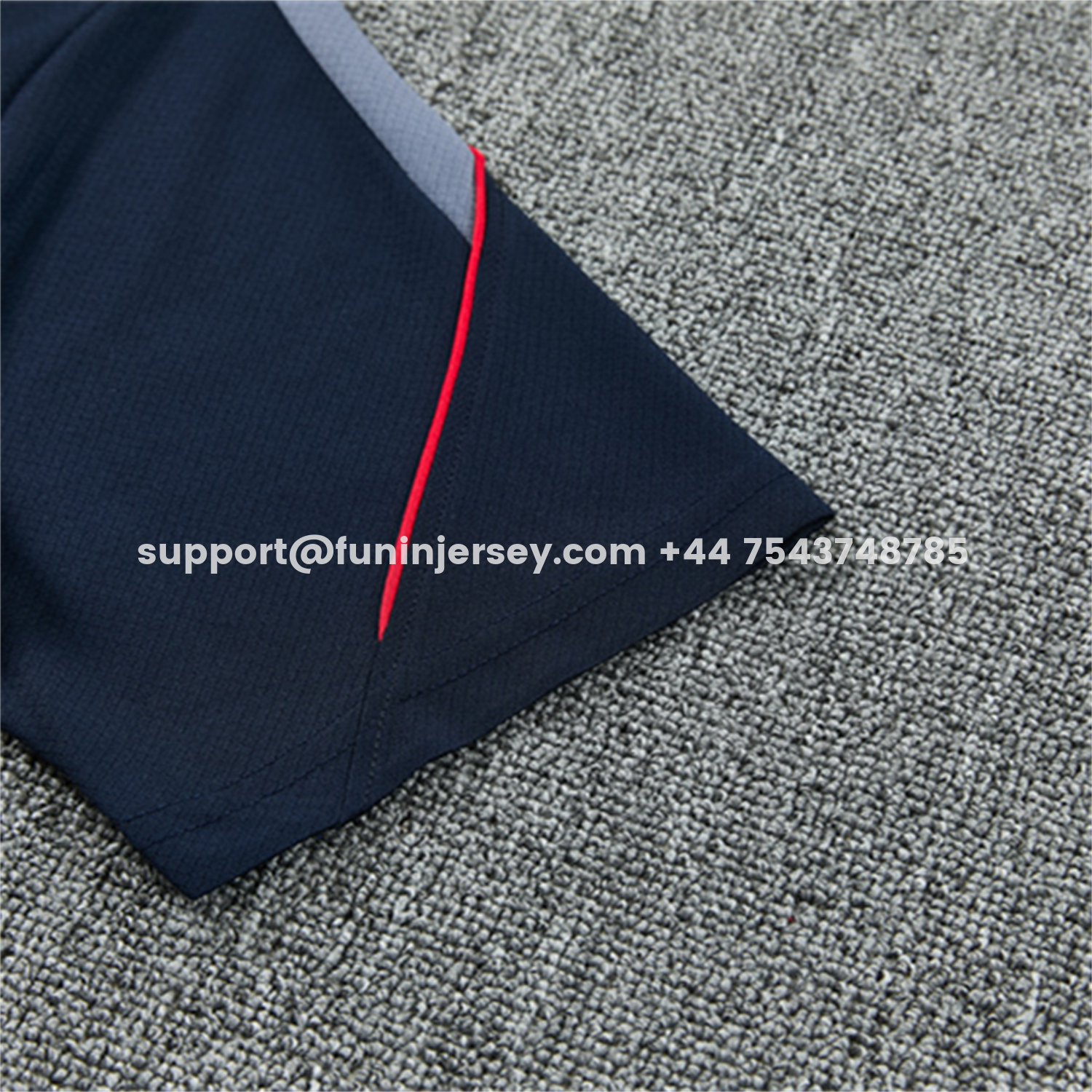 Funinjersey-England 2026 Kids Short-Sleeve Training Set - Dark Blue Top & Dark Blue Pants