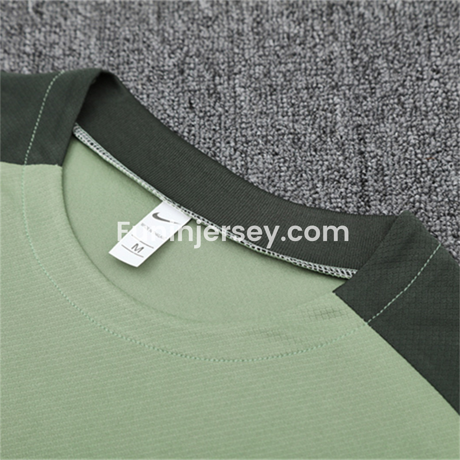 Funinjersey-C.H.E.L.S.E.A 25-26 Kids Short-Sleeve Training Set - Light Green Top & Army Green Shorts