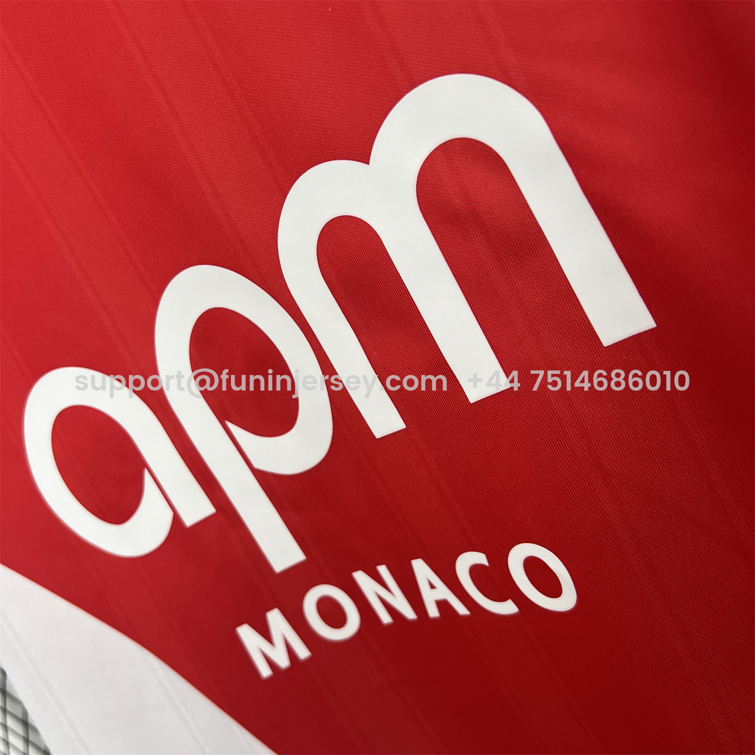 Funinjersey-AS Monaco 25-26 Home Jersey - Fans Version