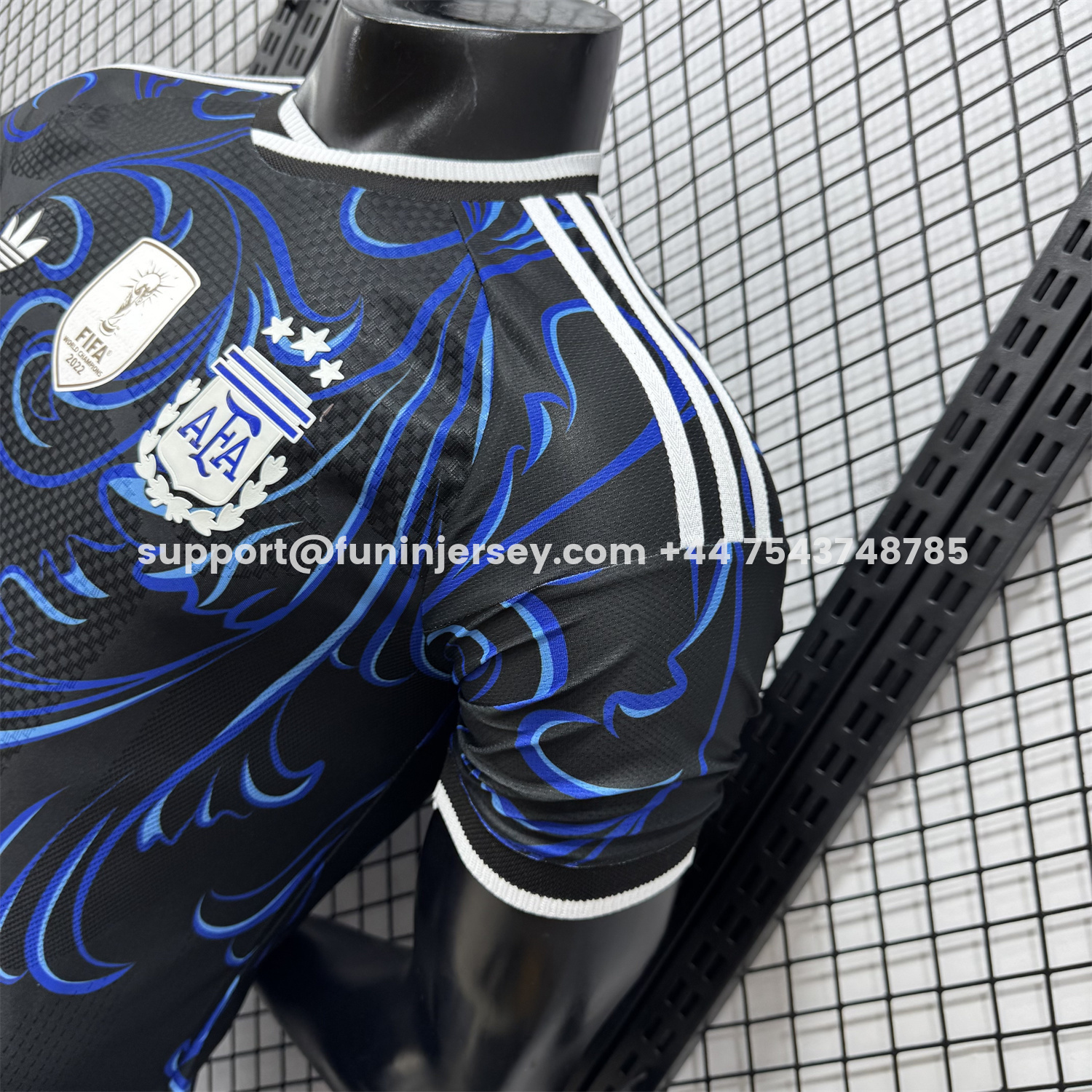 Funinjersey-Argentina 2026 Away Deep Blue Jersey - Player Version