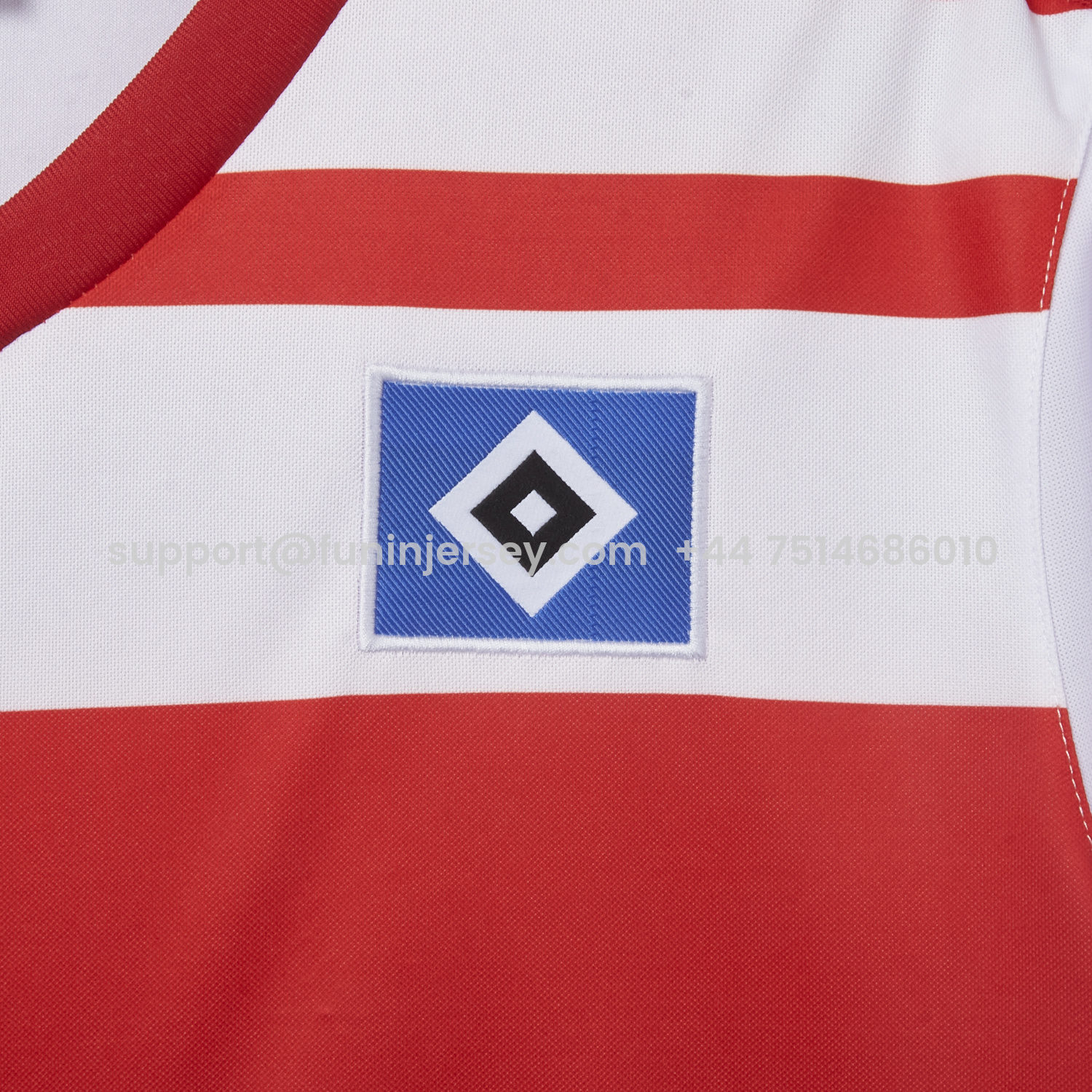 Funinjersey-Retro Hamburger SV 1982-83 Champion Home Jersey