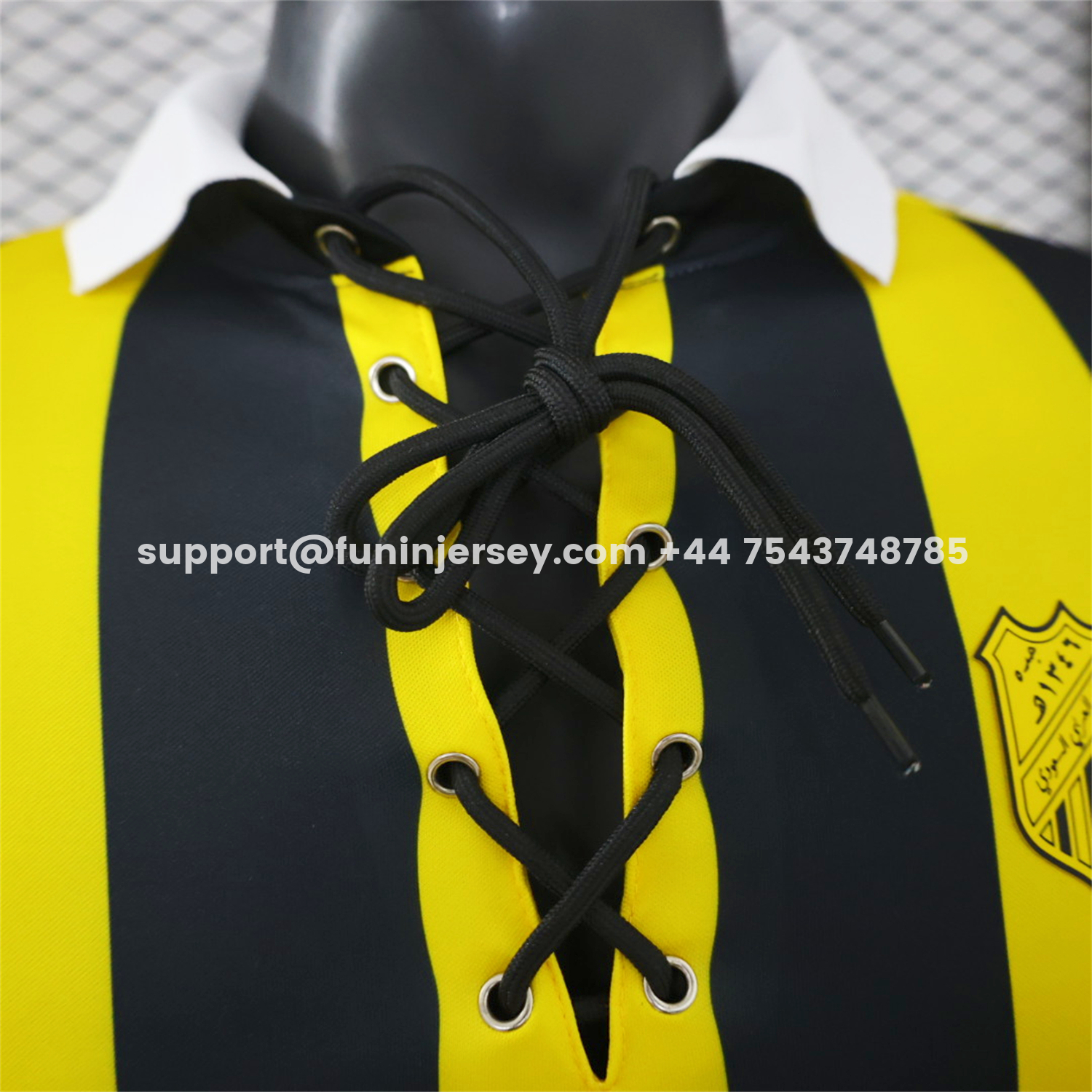 Funinjersey-Al Ittihad Jeddah United 26-27 Yellow Black Stripes Special Jersey - Player Version