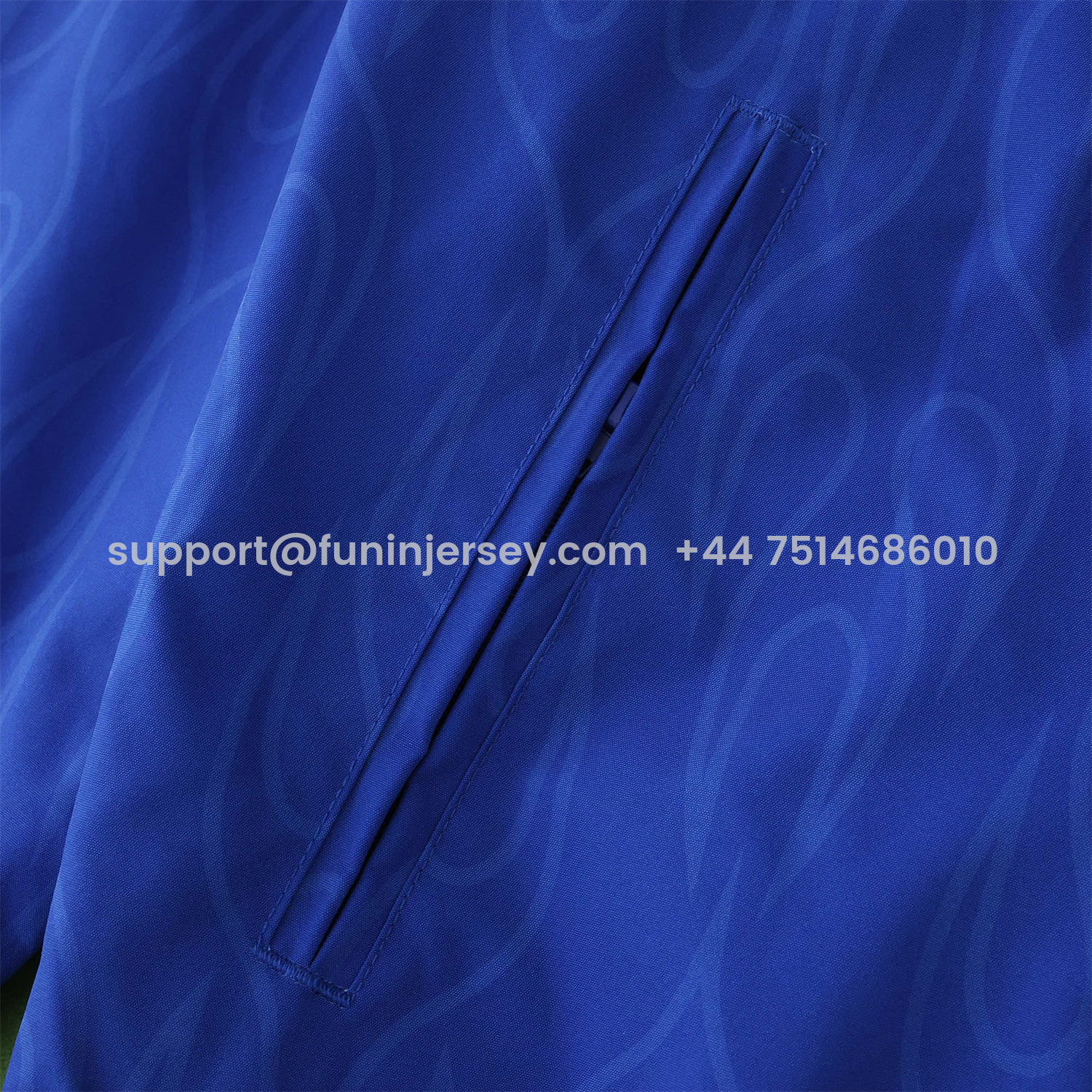 Funinjersey-Retro Japan 1998 Throwback Double Sided Reversible Windbreaker - White & Blue