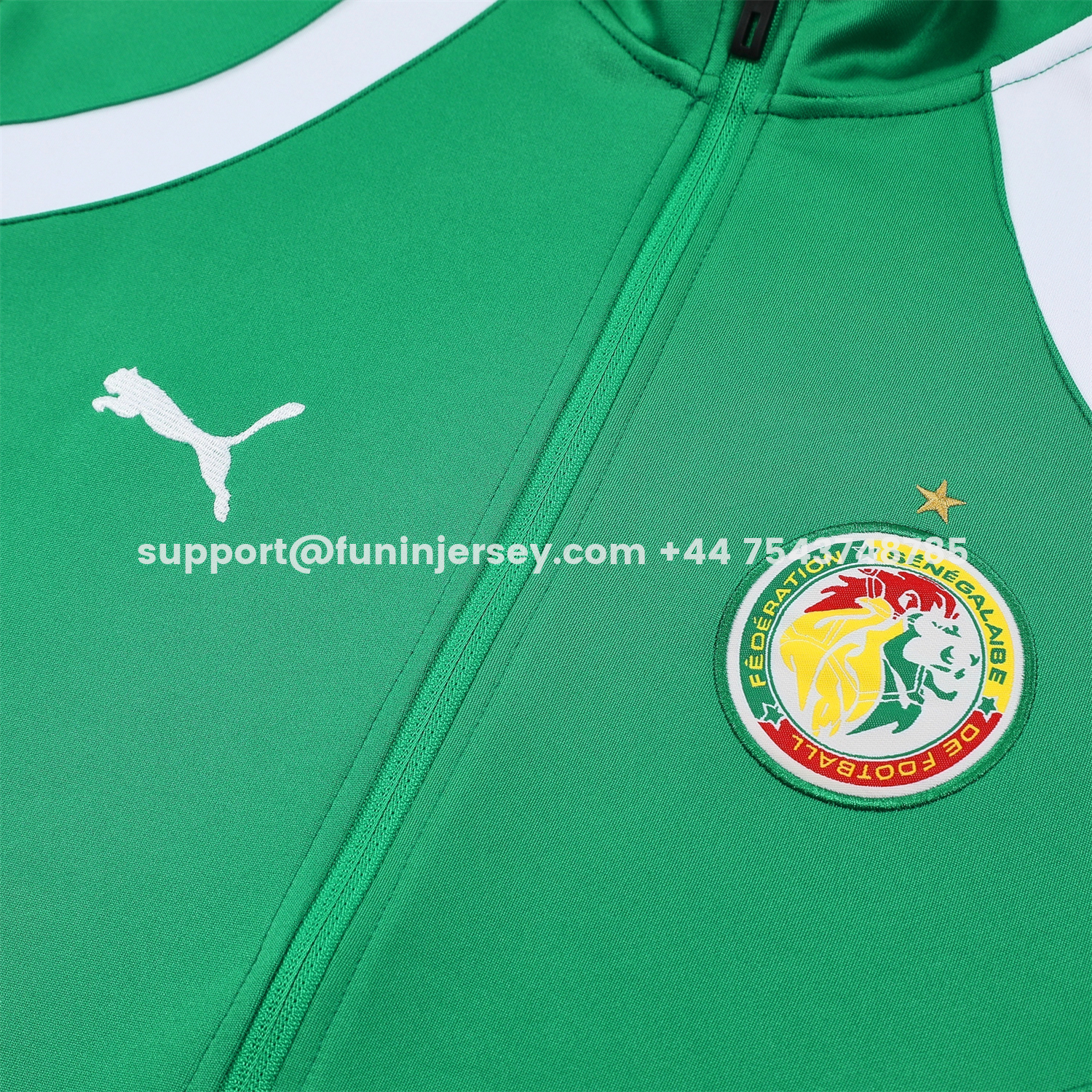 Funinjersey-Senegal 2026 Jacket Training Tracksuit - Green Jackets & Green Pants