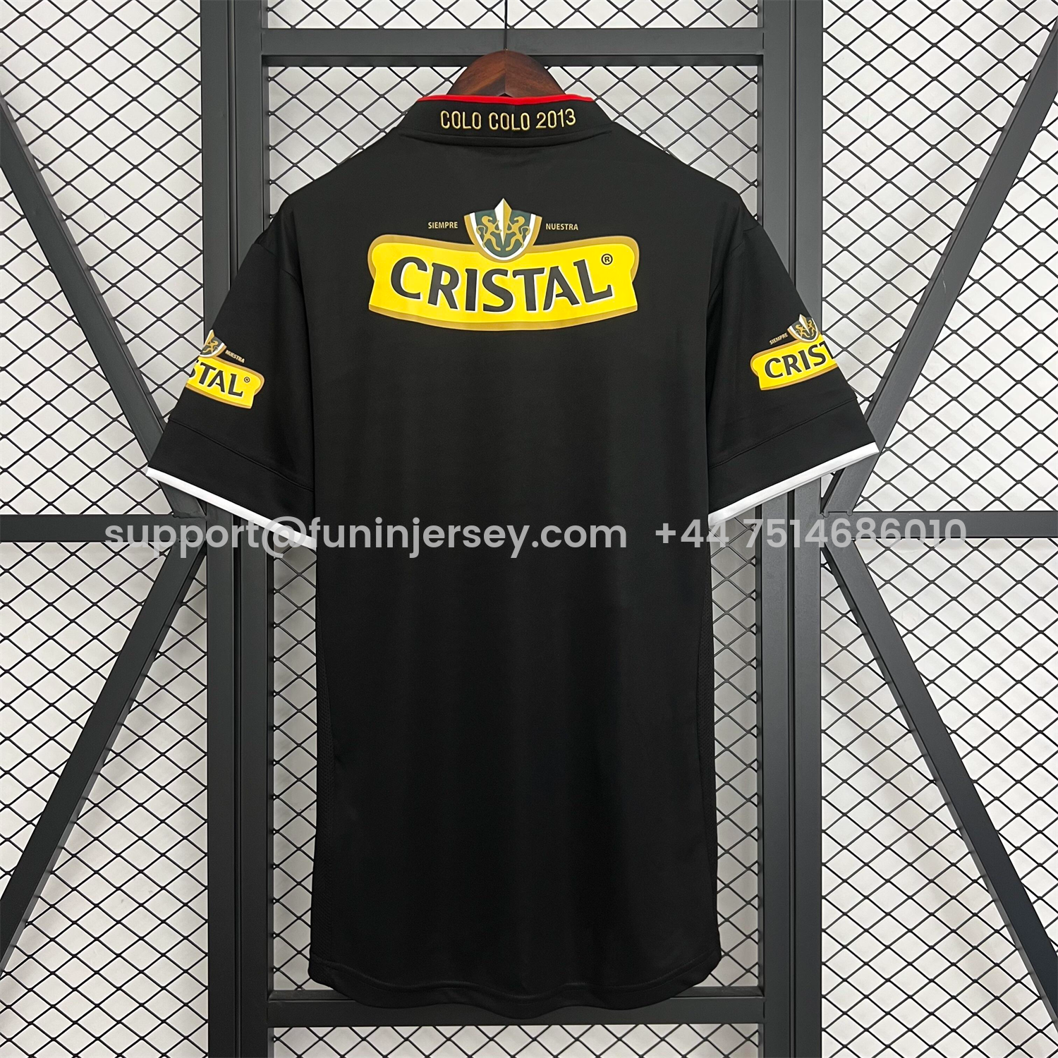Funinjersey-Retro Colo Colo 2013 Away Black Jersey