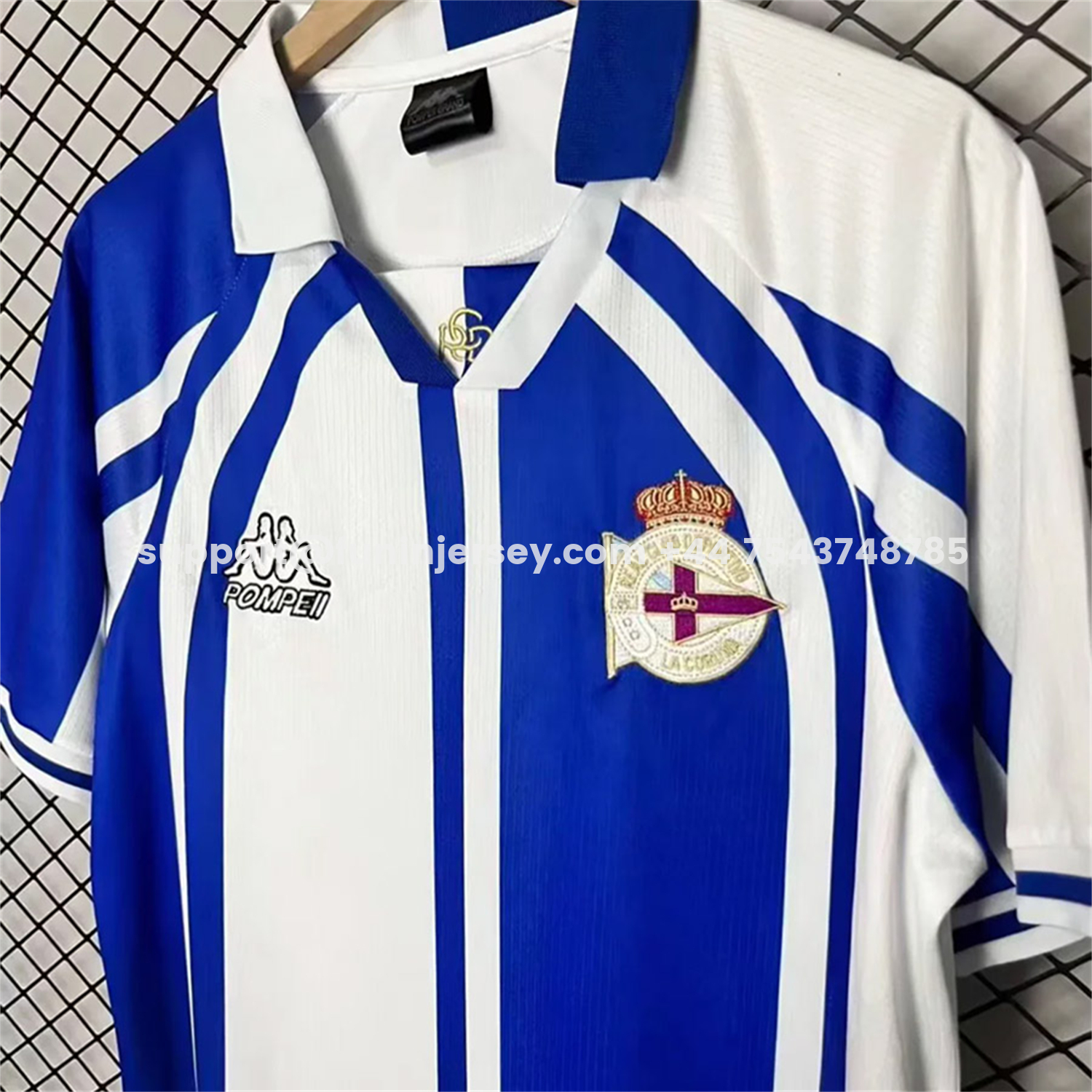 Funinjersey-La Coruna 25-26 Retro Style Blue Special Jersey - Fans Version