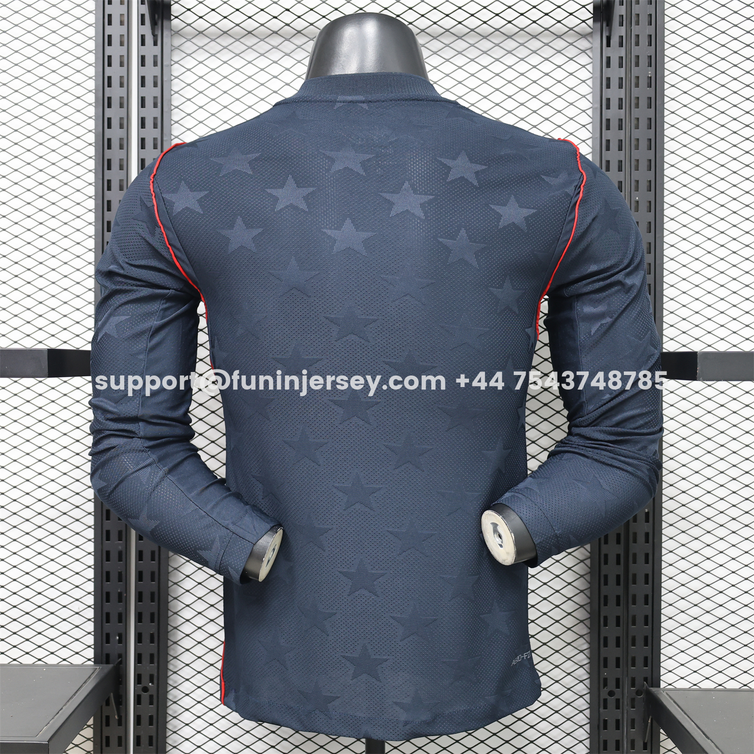 Funinjersey-United States USA 2026 Away Long Sleeves Jersey - Player Version
