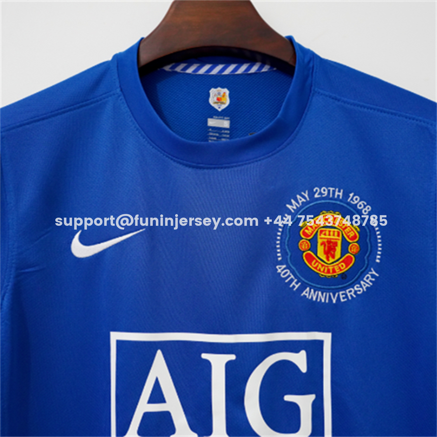 Funinjersey-Retro Manchester United 08-09 Third 40th Anniversary Long Sleeve Jersey