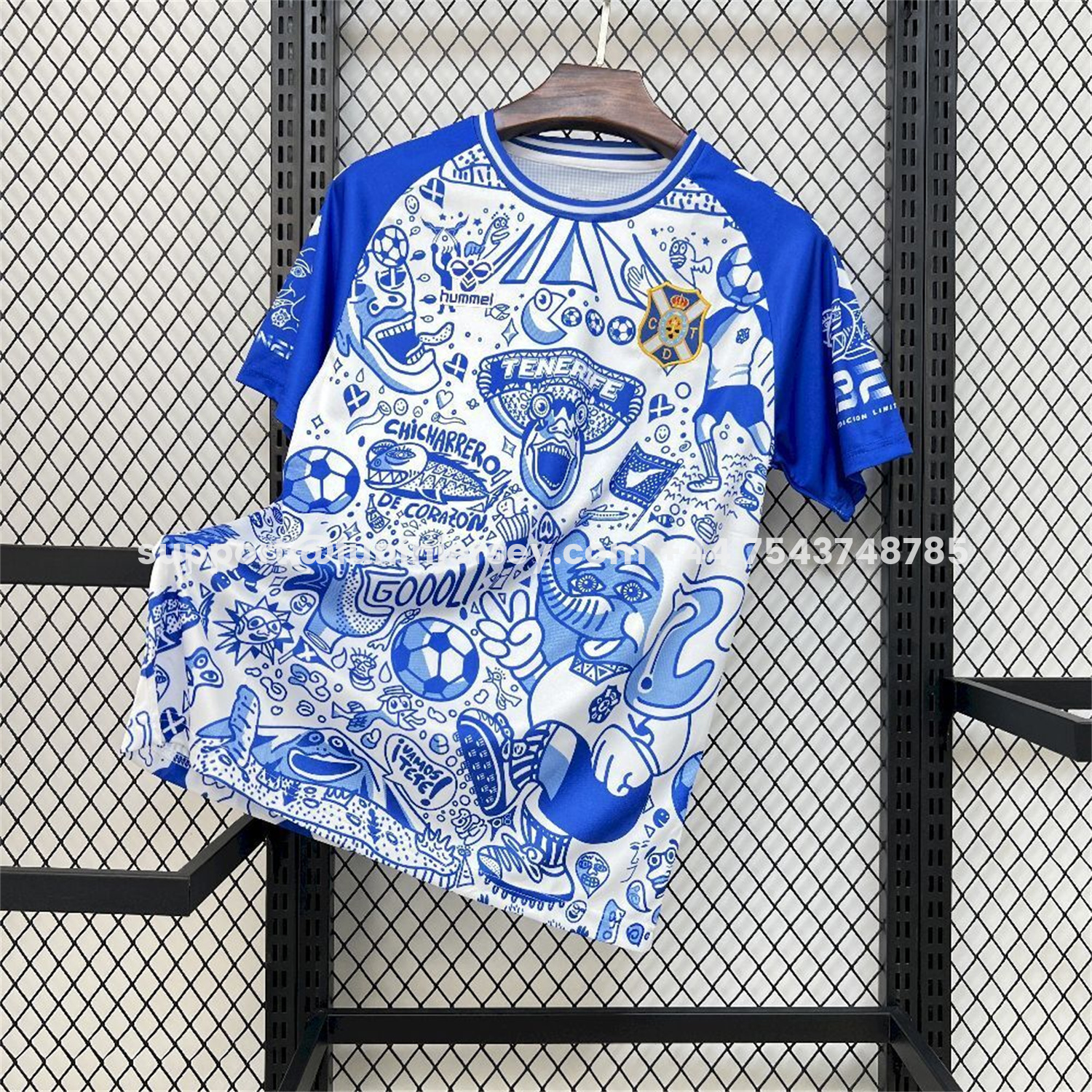 Funinjersey-Tenerife 25-26 Blue Graffiti Special Edition Jersey - Fans Version