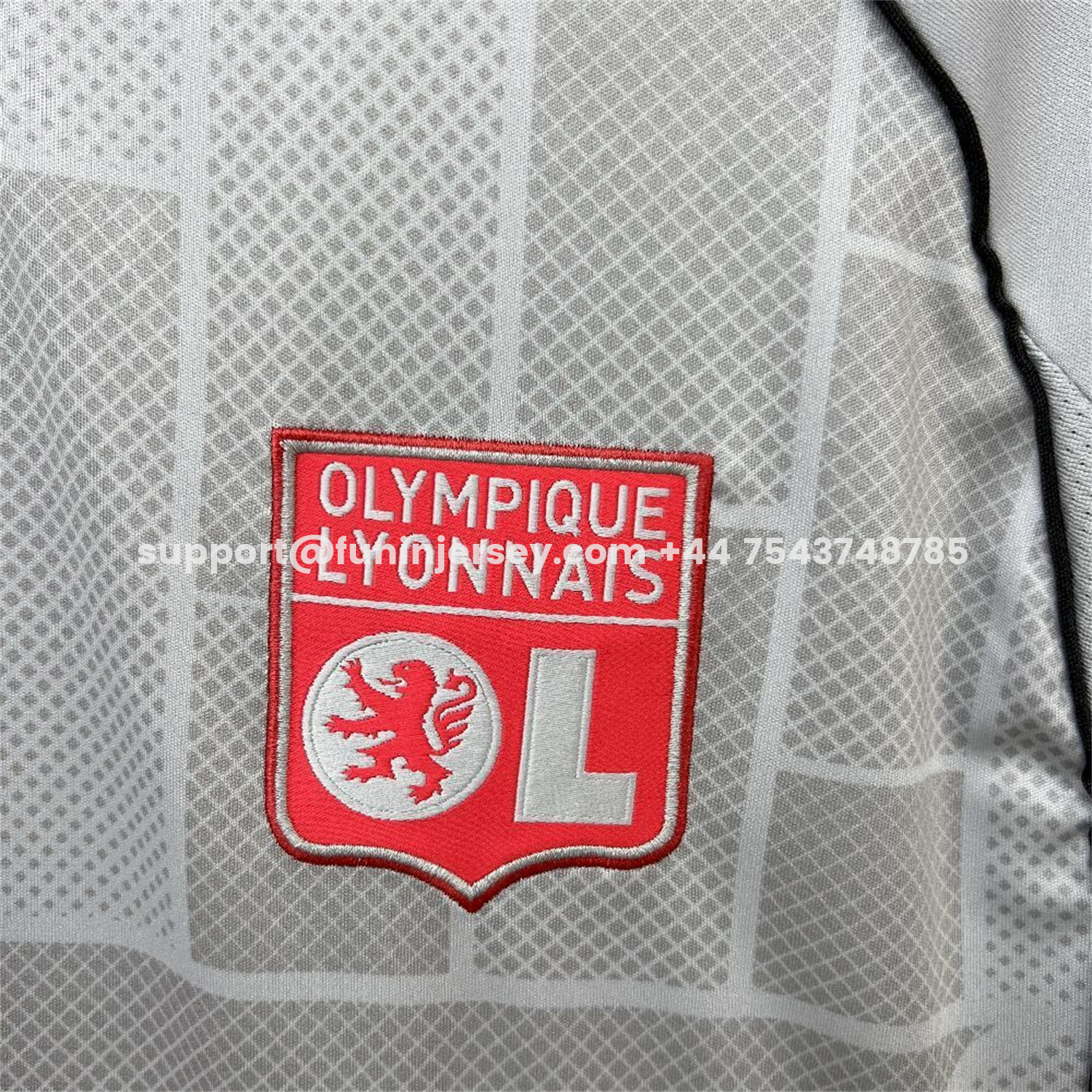 Funinjersey-Lyon 25-26 Third Grey Jersey - Fans Version