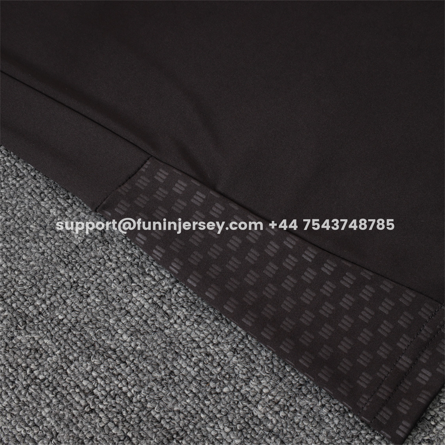 Funinjersey-Flamengo 2026 Long Sleeve Training Set - Black With White Top & Pants