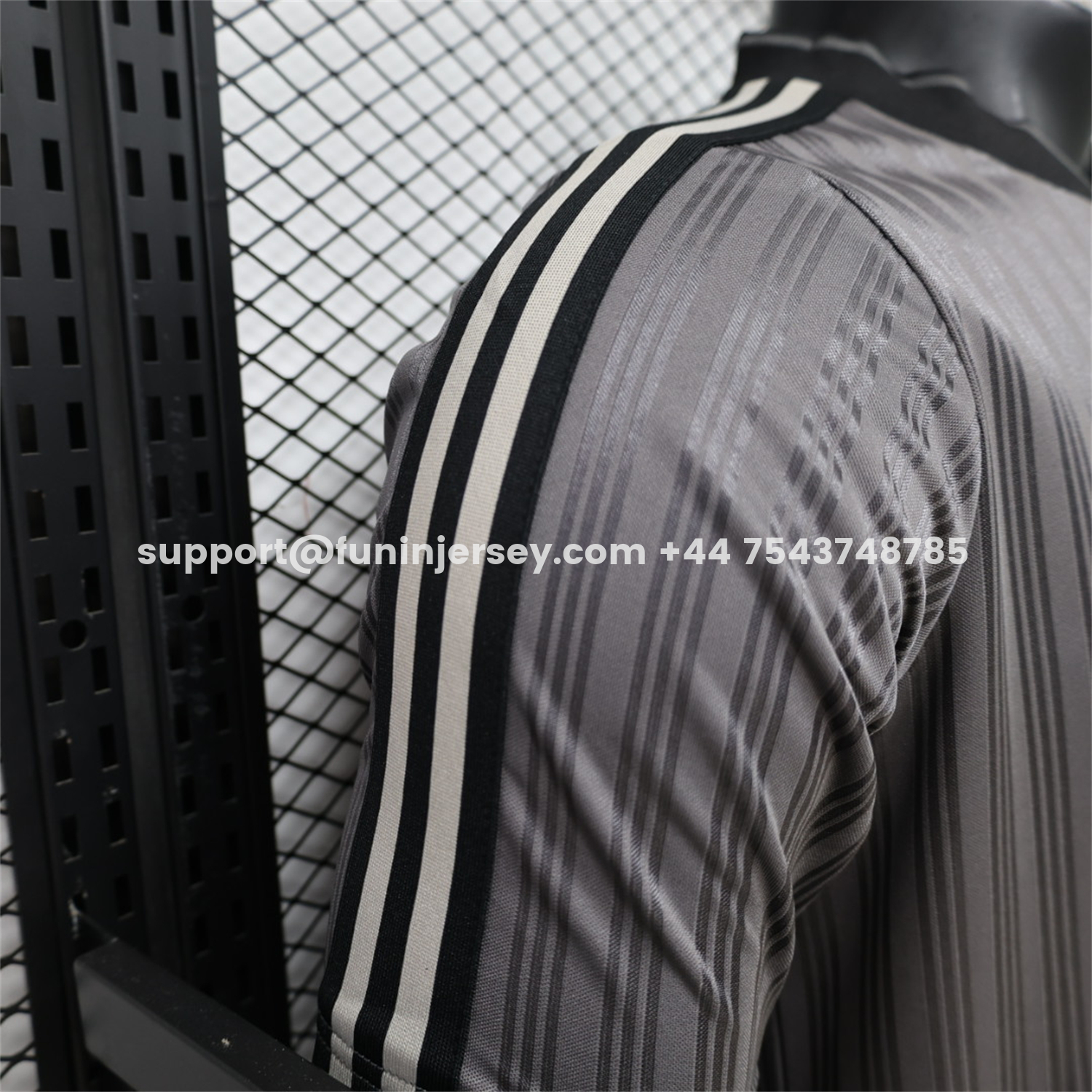 Funinjersey-Adidas 26-27 Terrace Icon Retro Casual Style Grey Jersey - Player Version