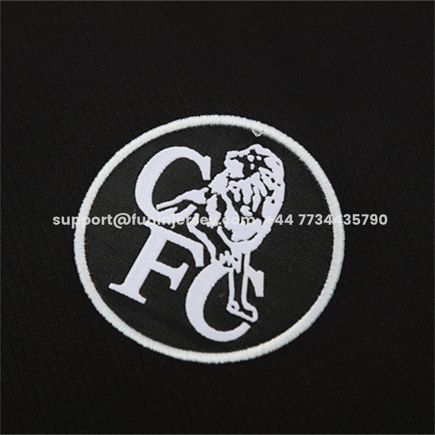 Funinjersey-C.H.E.L.S.E.A 25-26 Kids Short-Sleeve Training Set - Black Top & Black Shorts