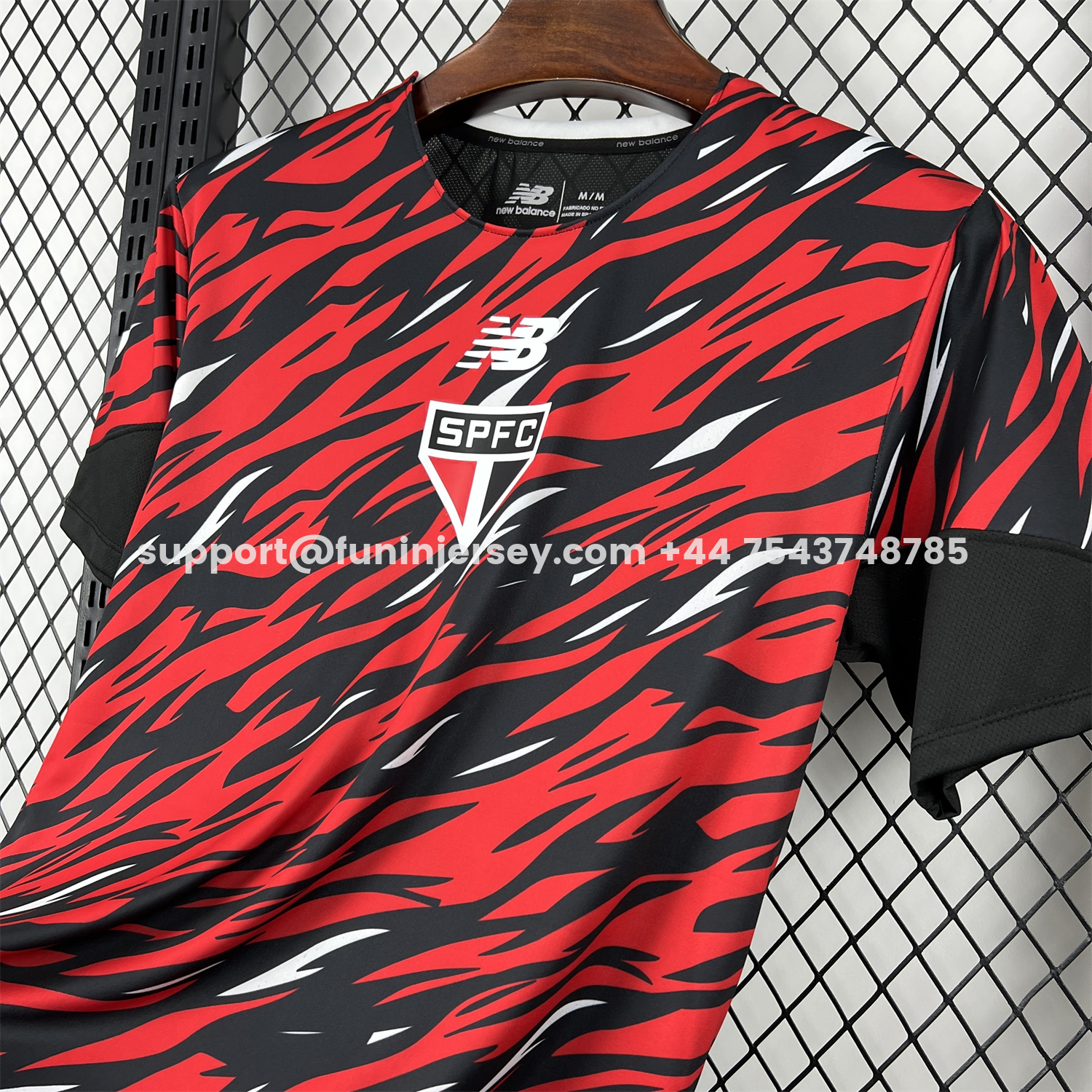 Funinjersey-Sao Paulo 26-27 Red Pre-Match Jersey - Fans Version